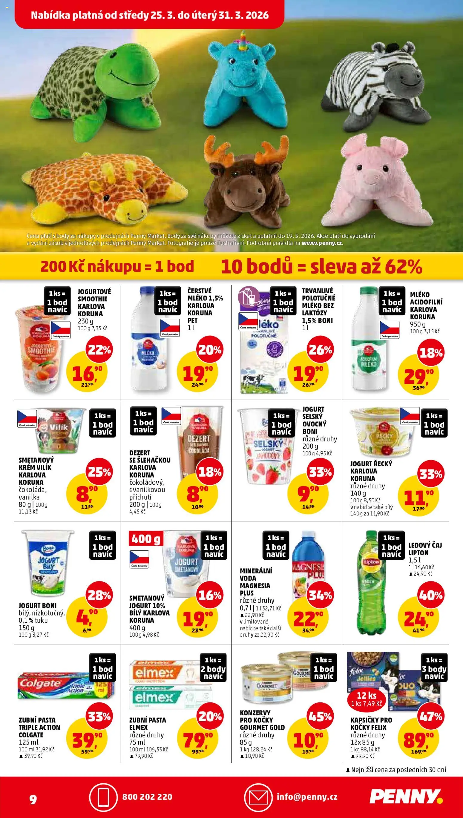 Penny Market leták od 25.03.2026 | Strana: 9 | Produkty: Elmex, Jogurt, Gourmet Gold, Smoothie