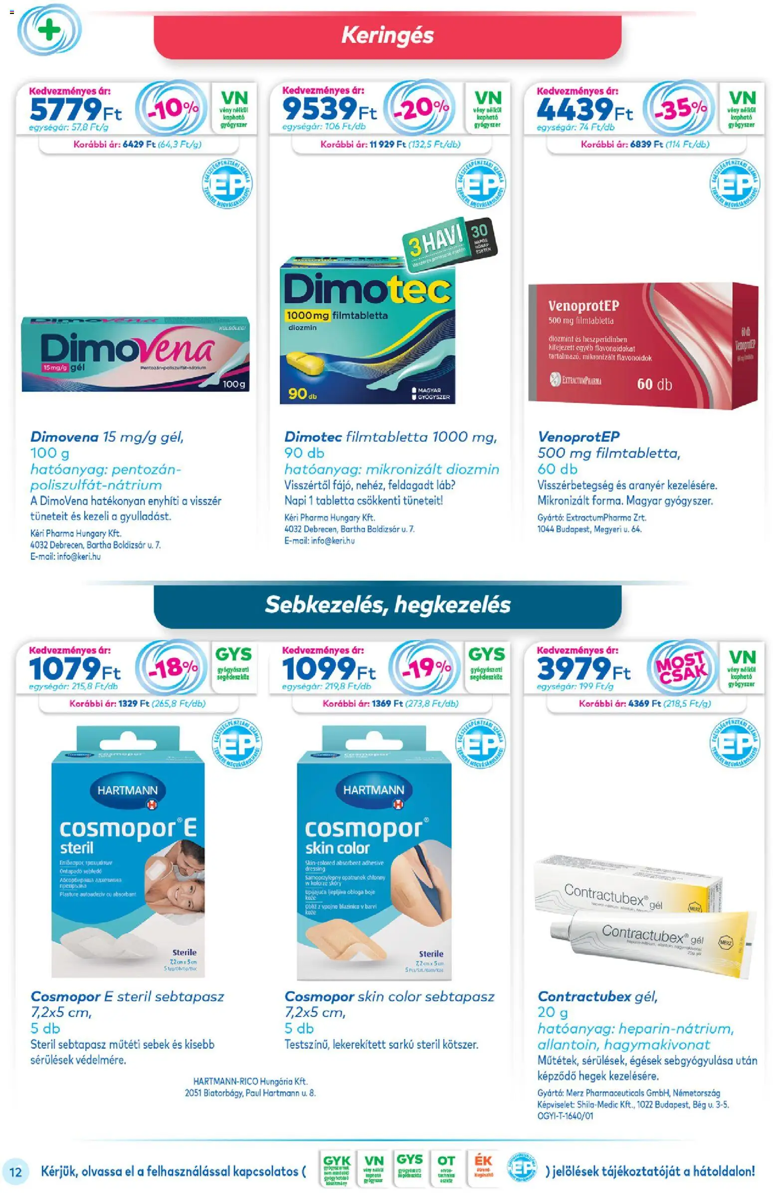 Gyöngy Patikák akciós ujság - amely érvényes a következő dátumtól: 01.04.2026 | Oldal: 12 | Termékek: Sebtapasz
