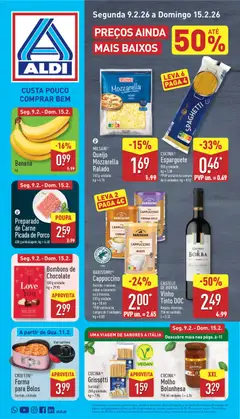 Pré-visualização Aldi folheto válido de 09.02.2026