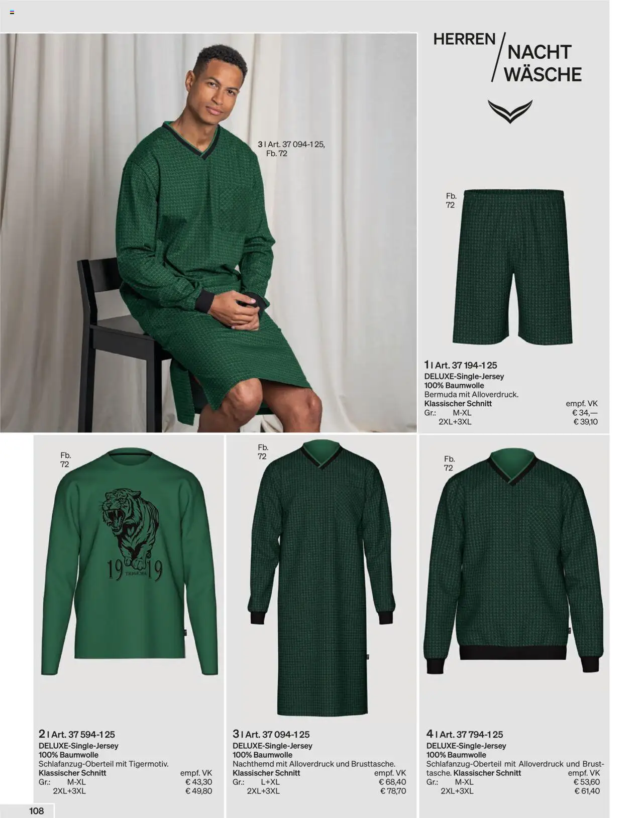 Trigema Prospekt 	 – gültig ab 01.09.2025 | Seite: 108 | Produkte: Bermuda