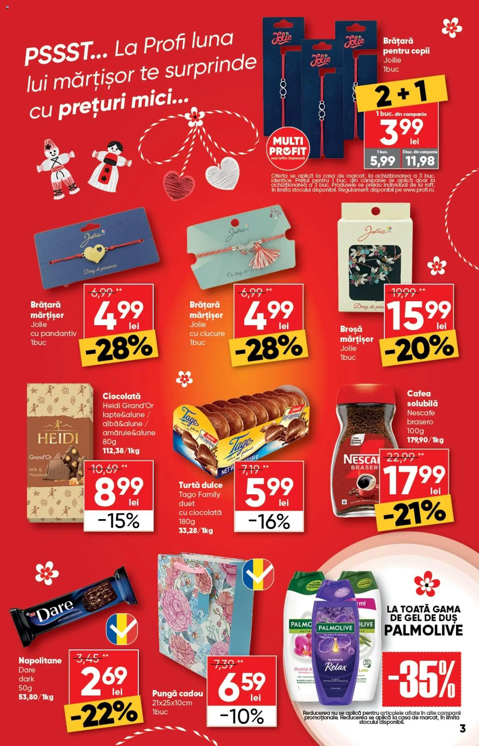 Noul catalog Profi – valabil de la 18.02.2026 | Pagină: 3 | Produse: Brățară, Duș, Mici, Gel de duș
