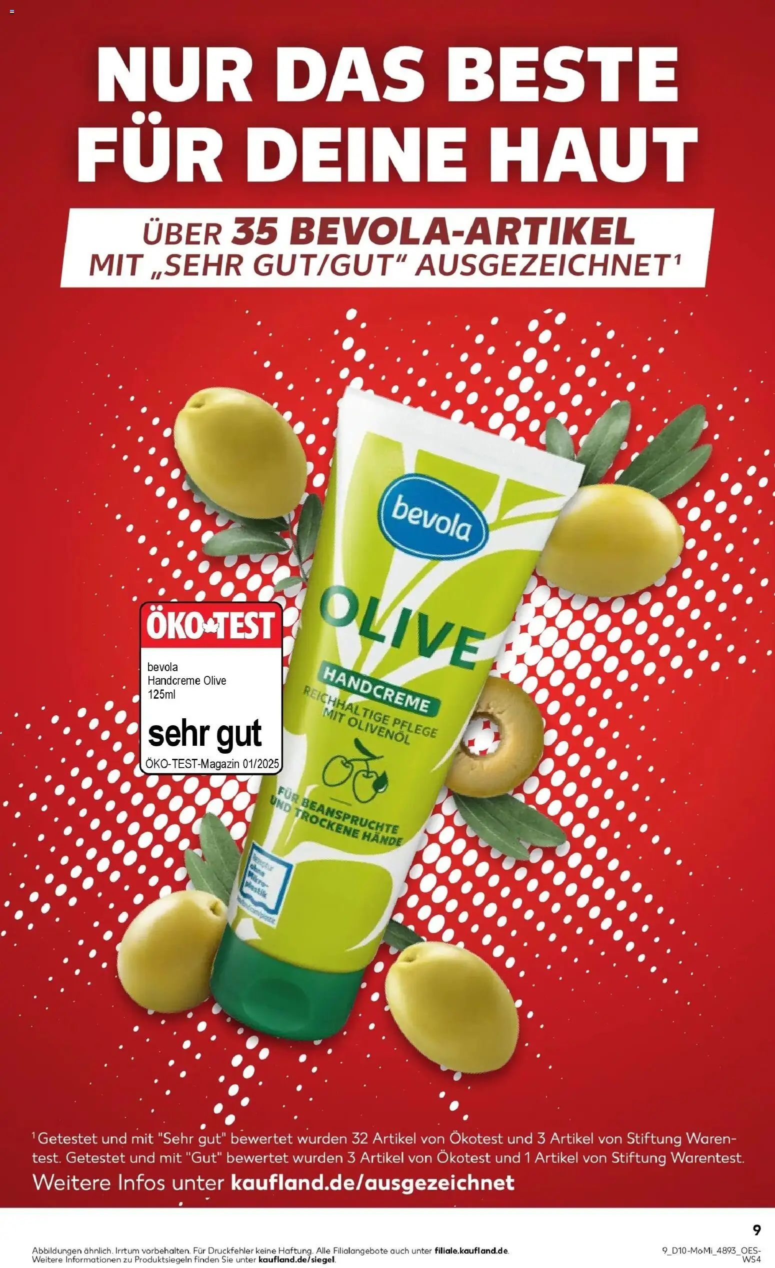 Kaufland Prospekt Pirna	 – gültig ab 02.03.2026 | Seite: 9 | Produkte: Olivenol, Handcreme