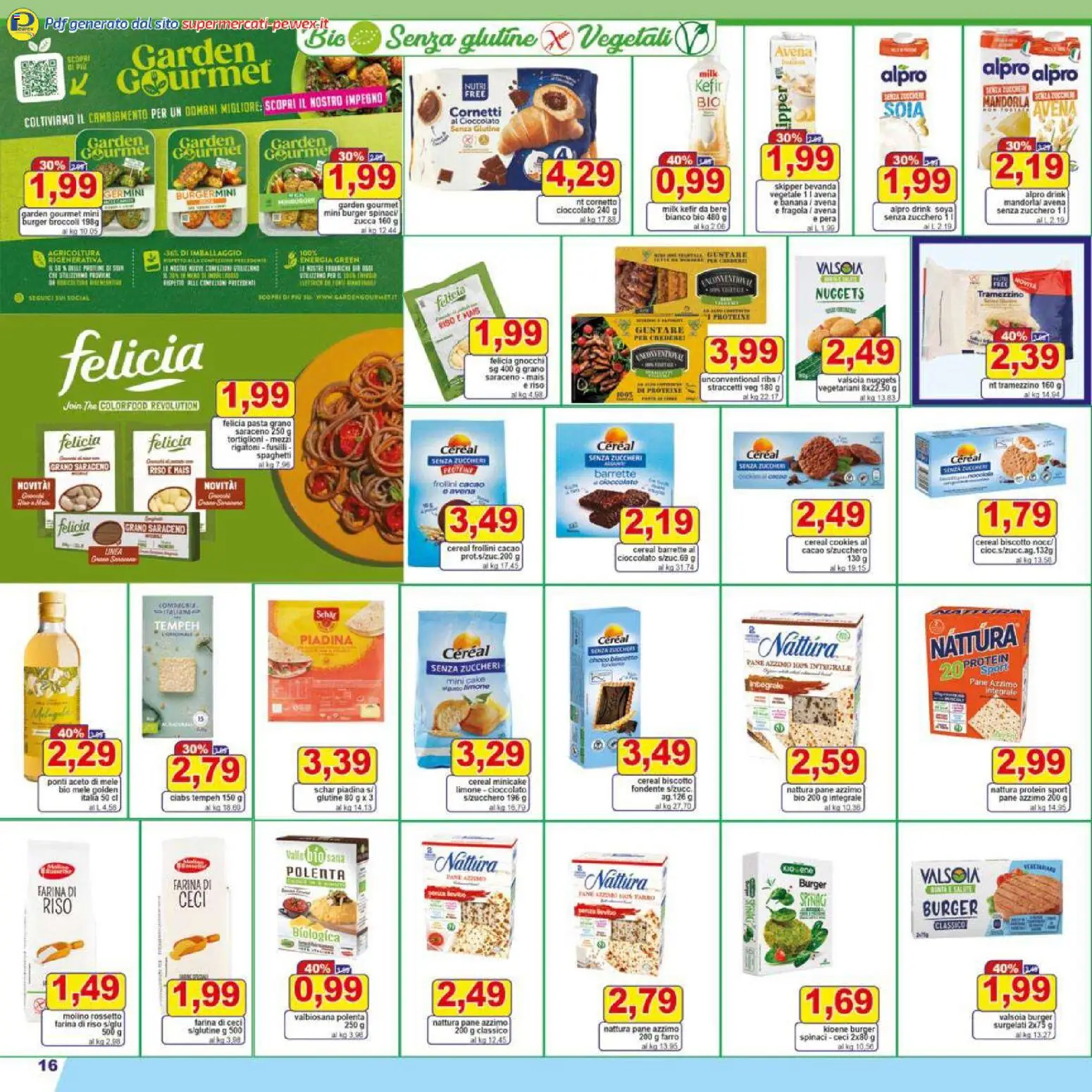 Volantino Pewex del 07.11.2025 | Pagina: 16 | Prodotti: Pane, Zucchero, Farina, Mais