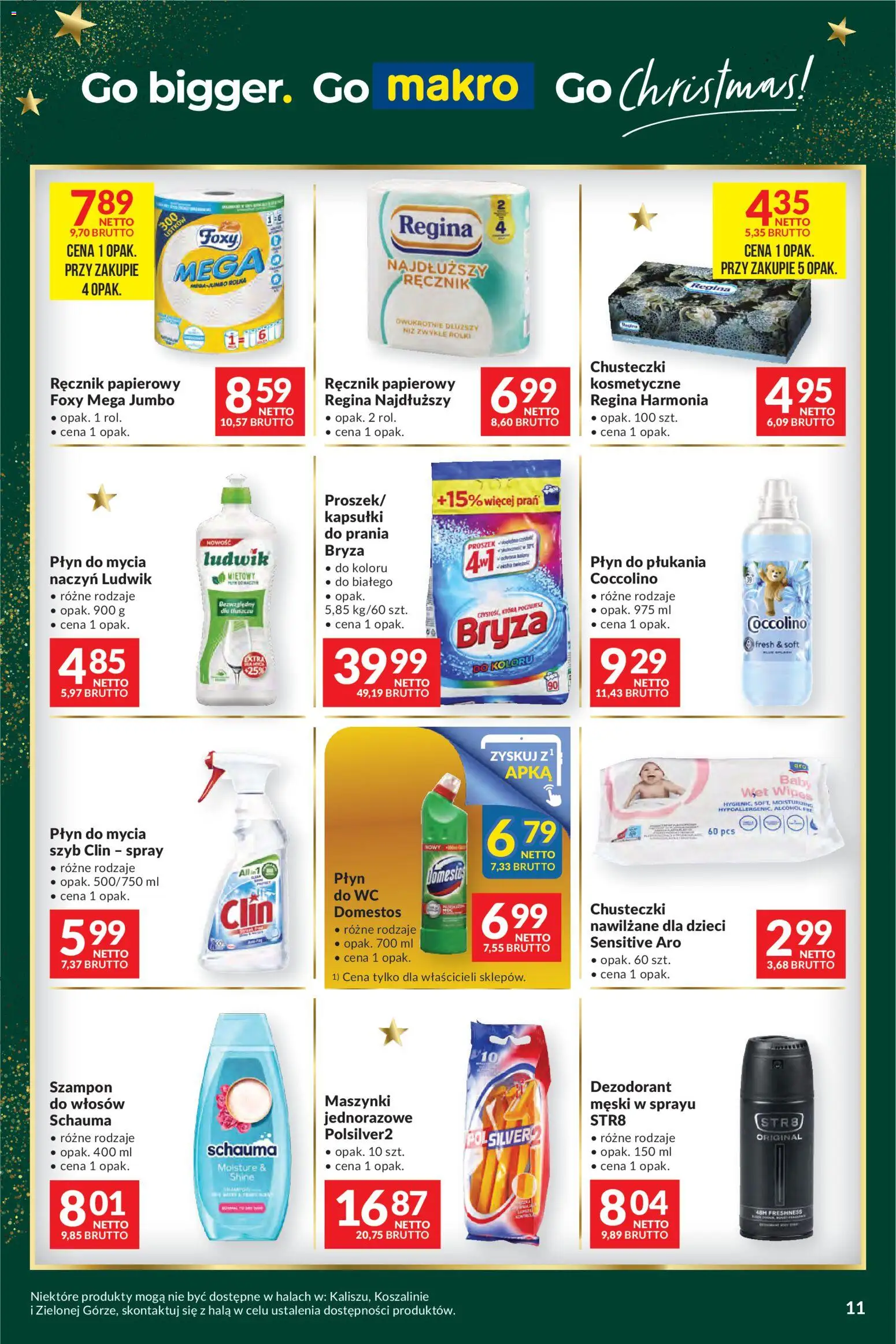 Makro Gazetka - Mega oferty dla Twojego Sklepu od 25.11.2025 | Strona: 11 | Produkty: Rolki, Domestos, Kapsułki do prania, Szampon