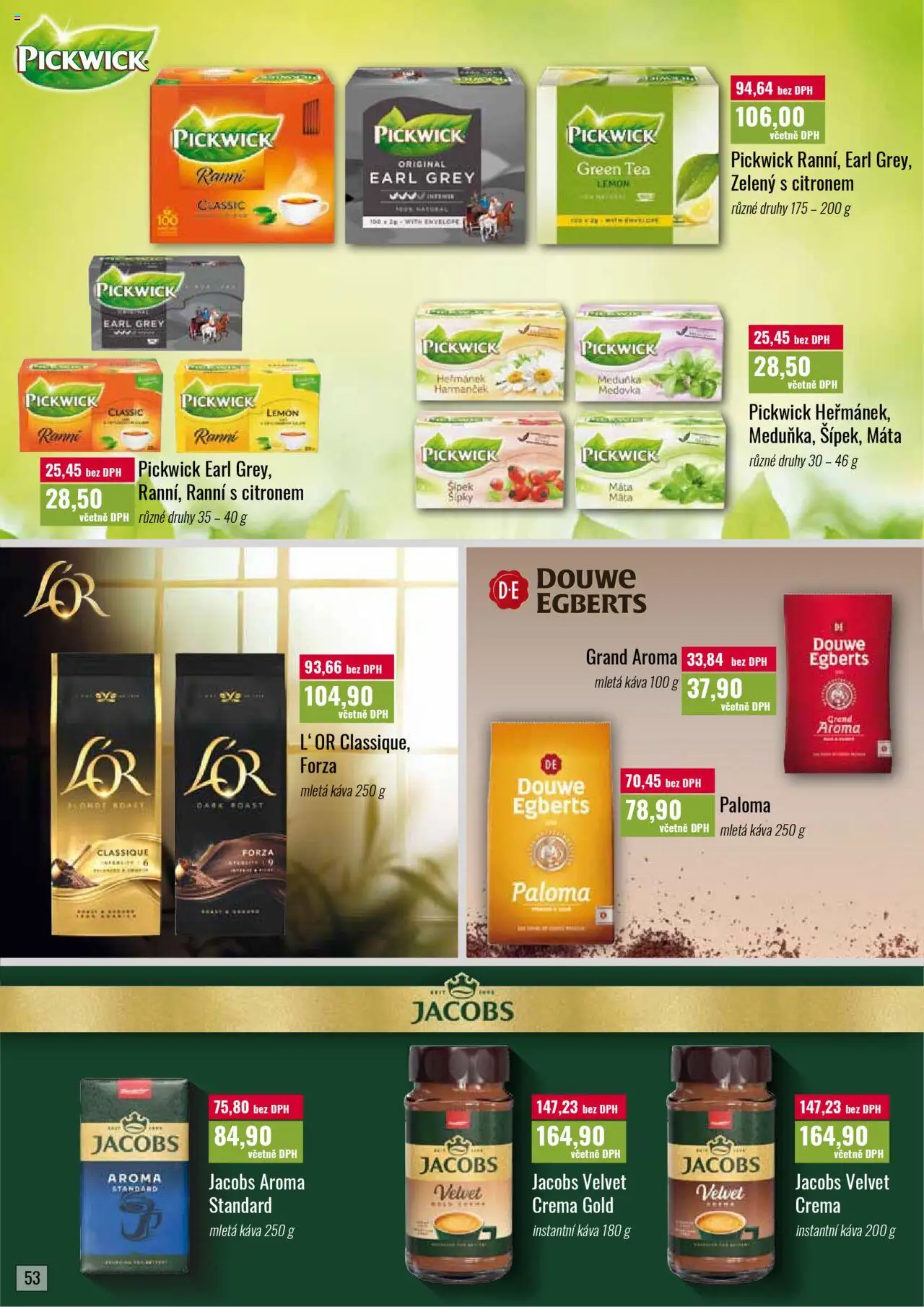 Ratio leták od 01.08.2025 | Strana: 54 | Produkty: Instantní káva, Šipky, Jacobs Aroma, Jacobs velvet