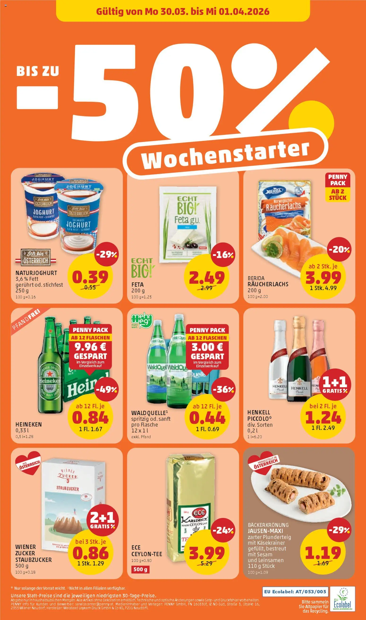 Die besten Angebote | Penny Markt - Flugblatt ab 26.03.2026 | - Jetzt stöbern! | Austria