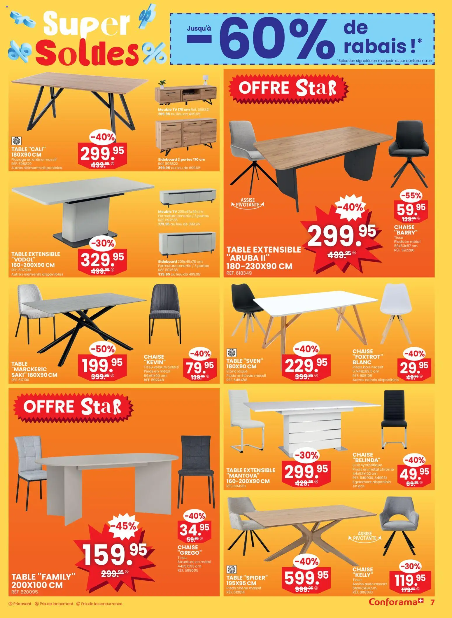 Conforama Aktionen Super Soldes – gültig ab 17.12.2025 | Seite: 7 | Produkte: TV, Sideboard
