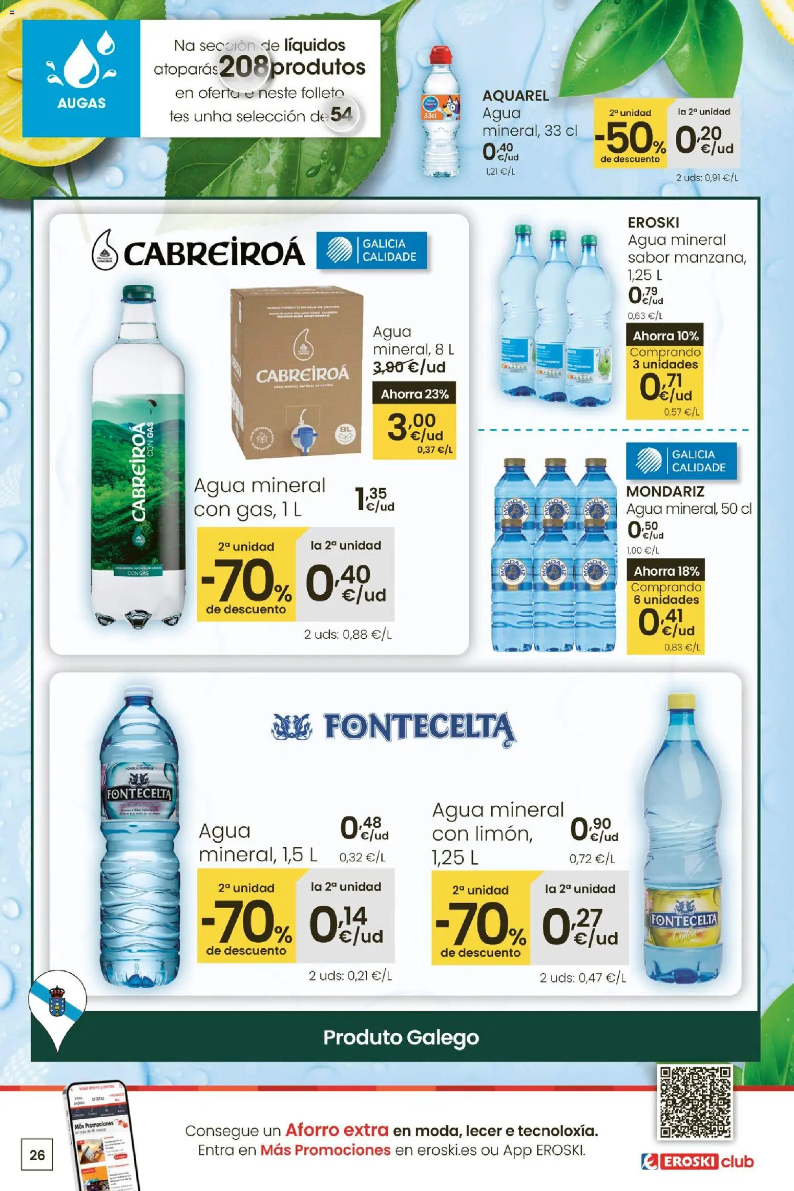 Eroski - Oferta 3x2 │ válido desde el 30.10.2025 | Página: 26 | Productos: Agua mineral