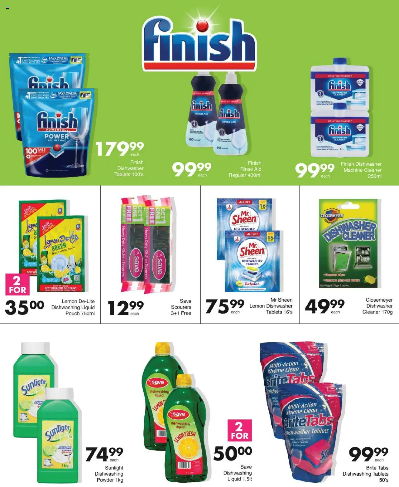 Save Specials │ valid from 14.08.2025 | Page: 72 | Products: Dishwasher, Lemon, Dishwasher cleaner, Dishwashing liquid