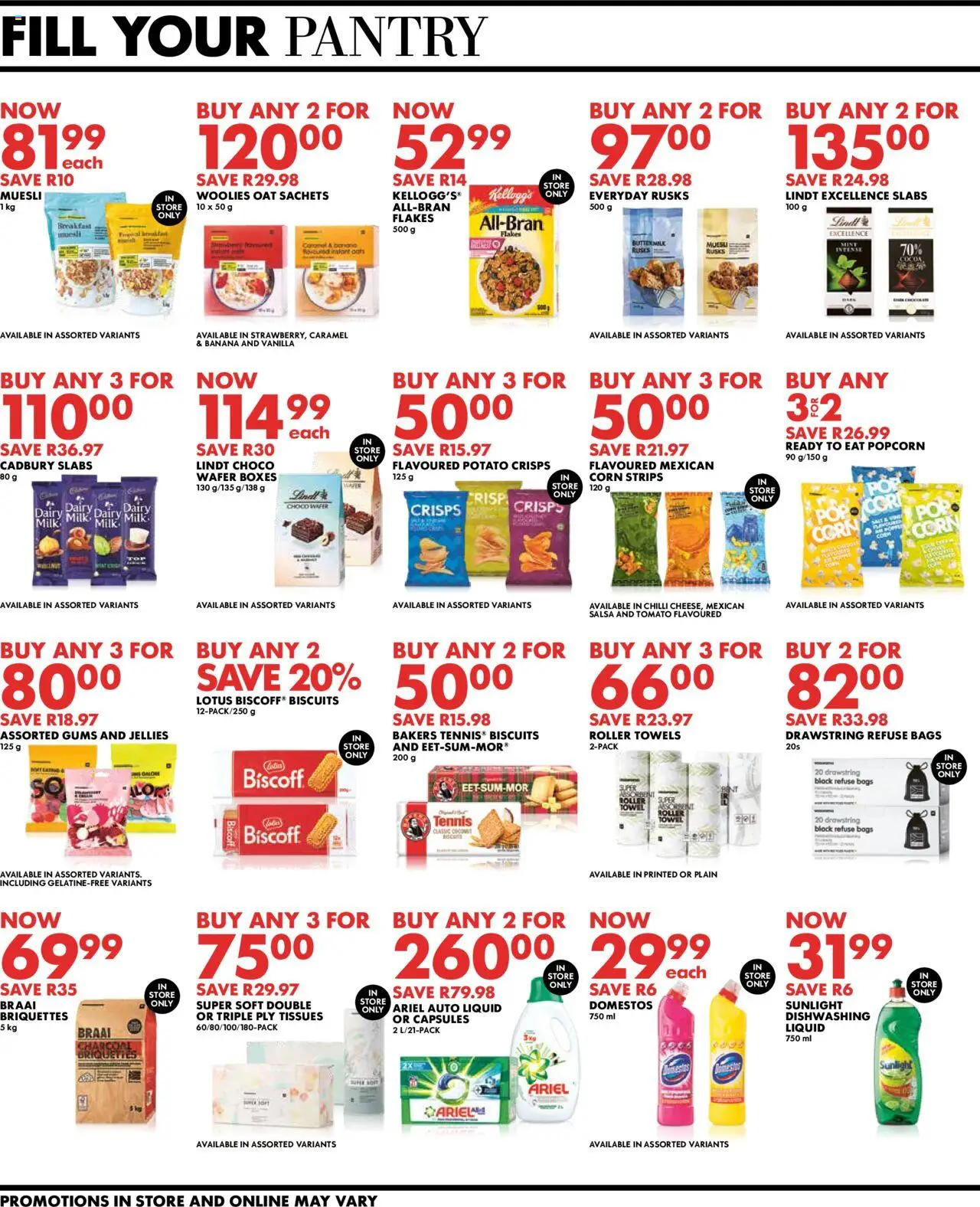 Woolworths Specials │ valid from 25.08.2025 | Page: 10 | Products: Towel, Milk, Refuse bags, Flakes