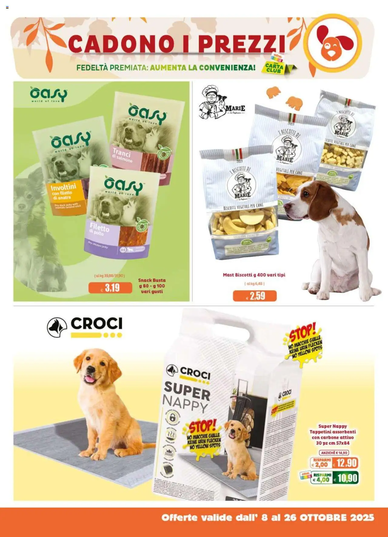 Volantino Elite Supermercati del 08.10.2025 | Pagina: 7 | Prodotti: Pollo, Salmone, Biscotti
