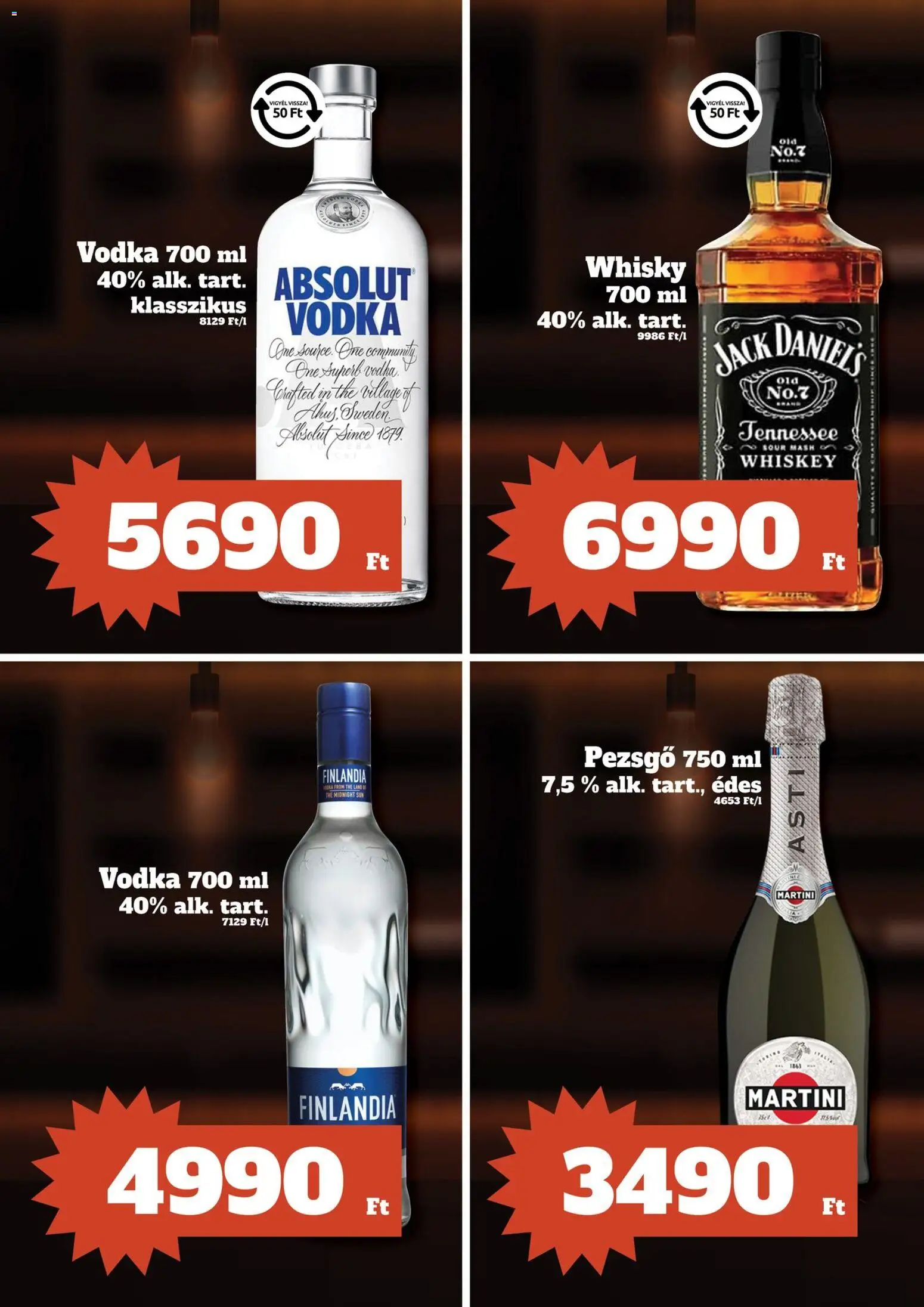 Family Diszkont akciós ujság - amely érvényes a következő dátumtól: 24.10.2025 | Oldal: 31 | Termékek: Whiskey, Pezsgő, Vodka, Whisky