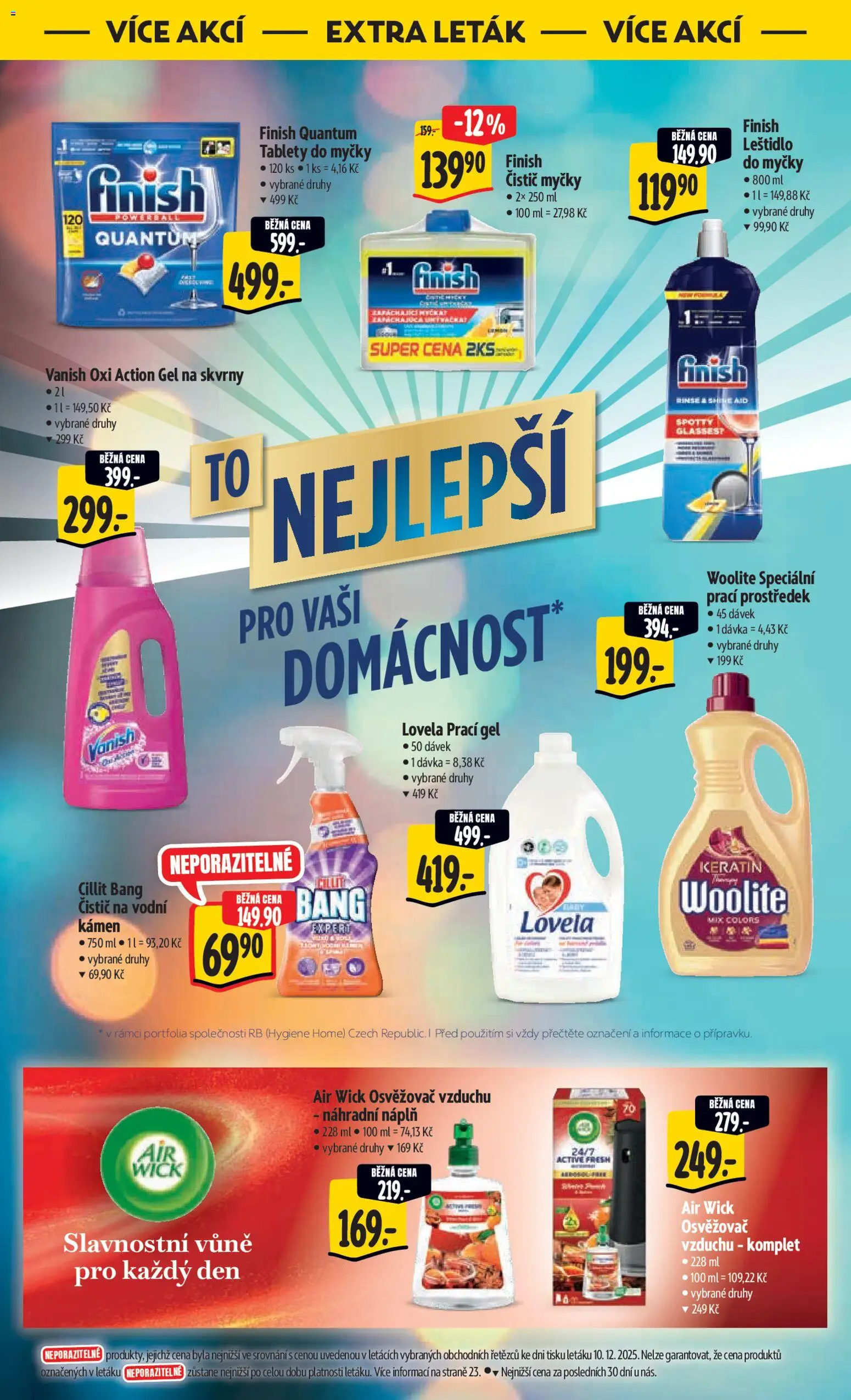 Albert leták - Hypermarket od 27.12.2025 | Strana: 50 | Produkty: Leštidlo do myčky, Prací prostředek, Osvěžovač vzduchu, Lovela