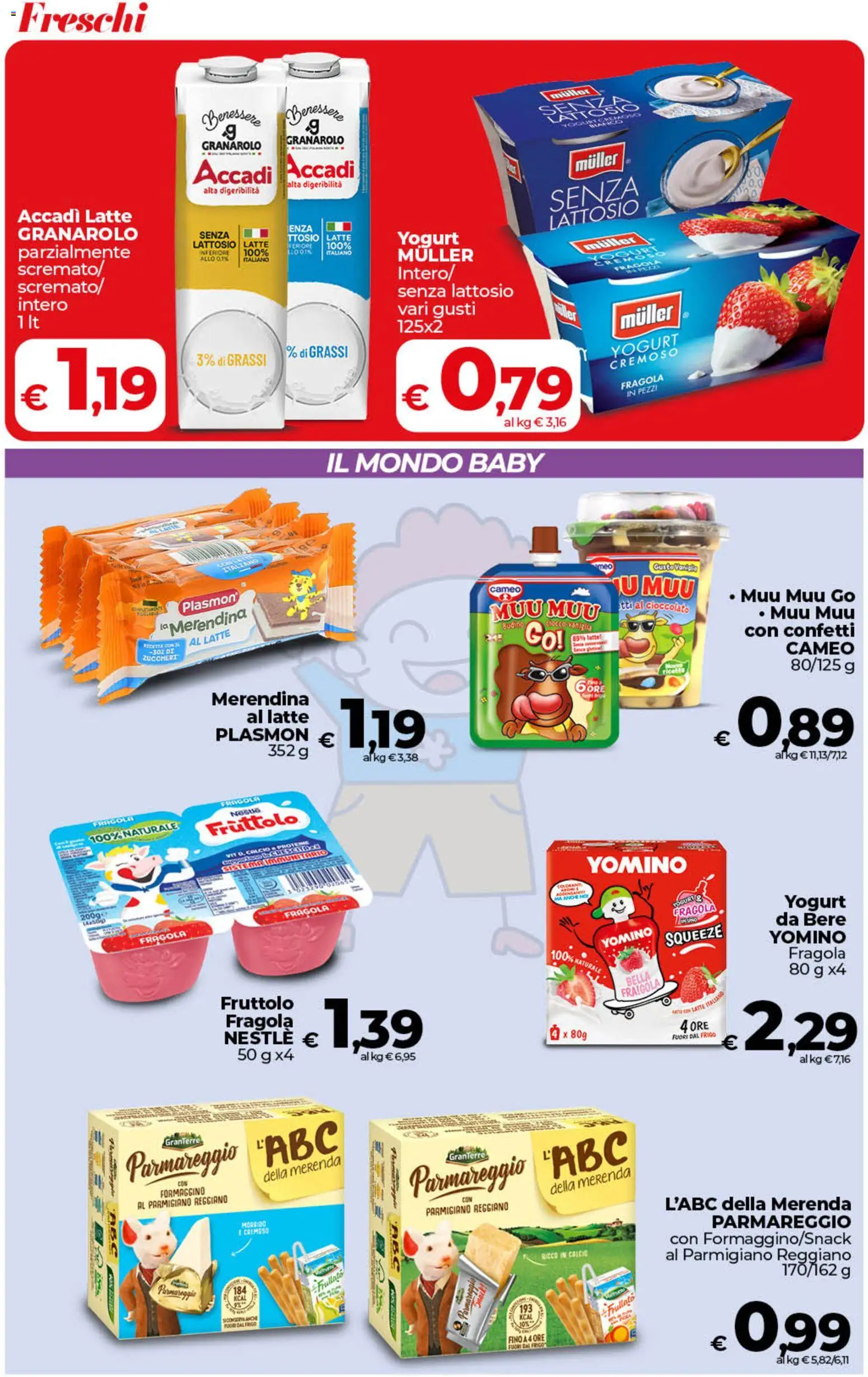 Volantino COOP del 24.02.2026 | Pagina: 7 | Prodotti: Yogurt, Cioccolato, Parmigiano reggiano, Budino