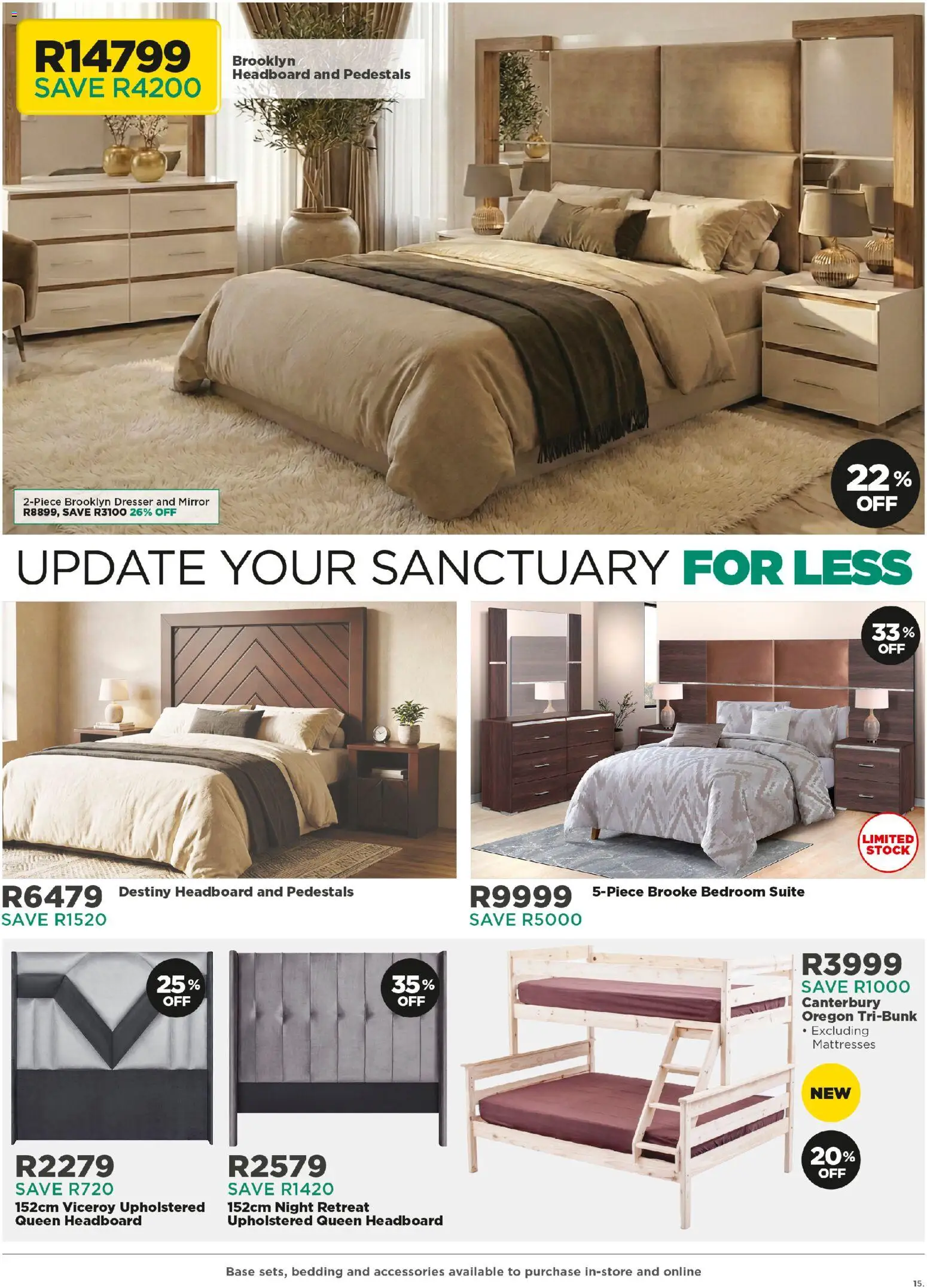 New House and Home catalogue – valid from 23.02.2026 | Page: 15 | Products: Headboard, Mirror