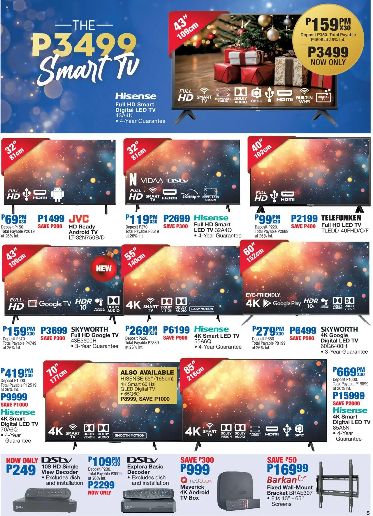 New OK Furniture catalogue – valid from 20.10.2025 | Page: 5 | Products: Audio, Decoder, TV, Box