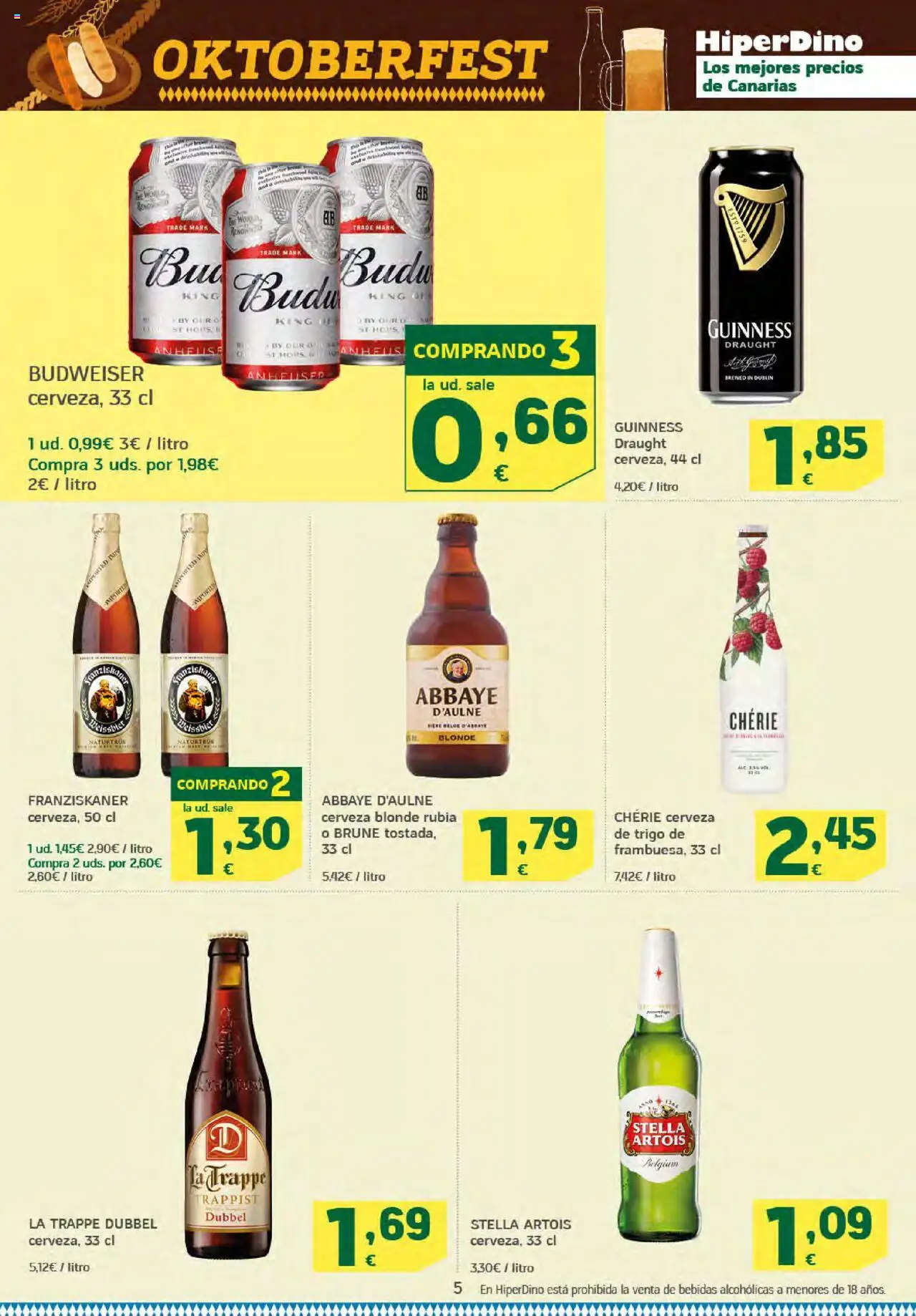 HiperDino folleto │ válido desde el 25.09.2025 | Página: 5 | Productos: Cerveza