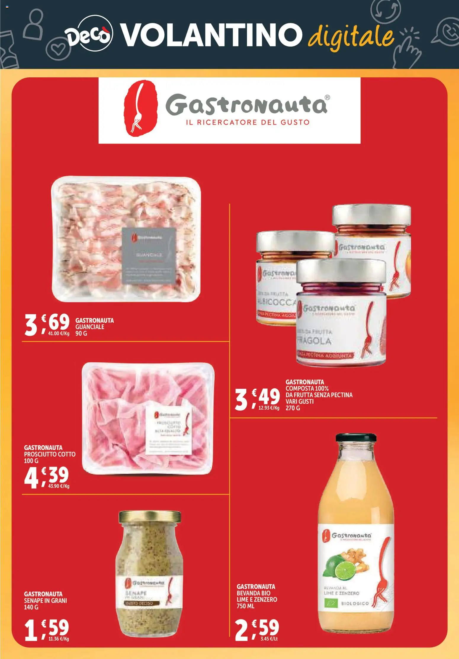 Volantino Decò del 20.11.2025 | Pagina: 39 | Prodotti: Prosciutto Cotto, Frutta, Senape, Guanciale