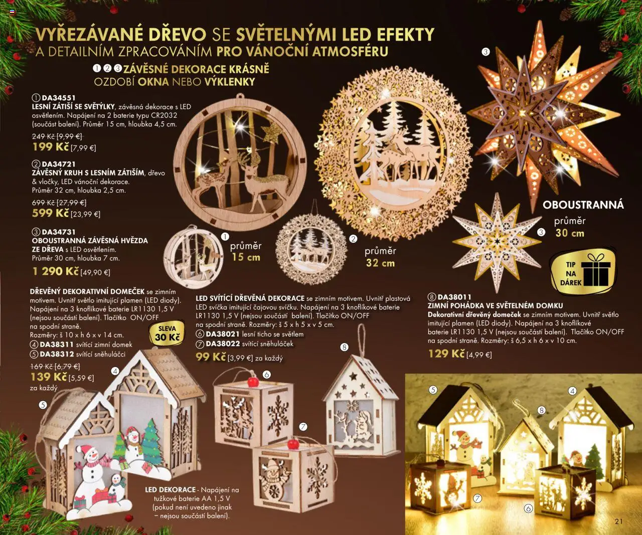 Nové Dedra akcie – leták je platný od 19.09.2025 | Strana: 21 | Produkty: Svetlo, Led