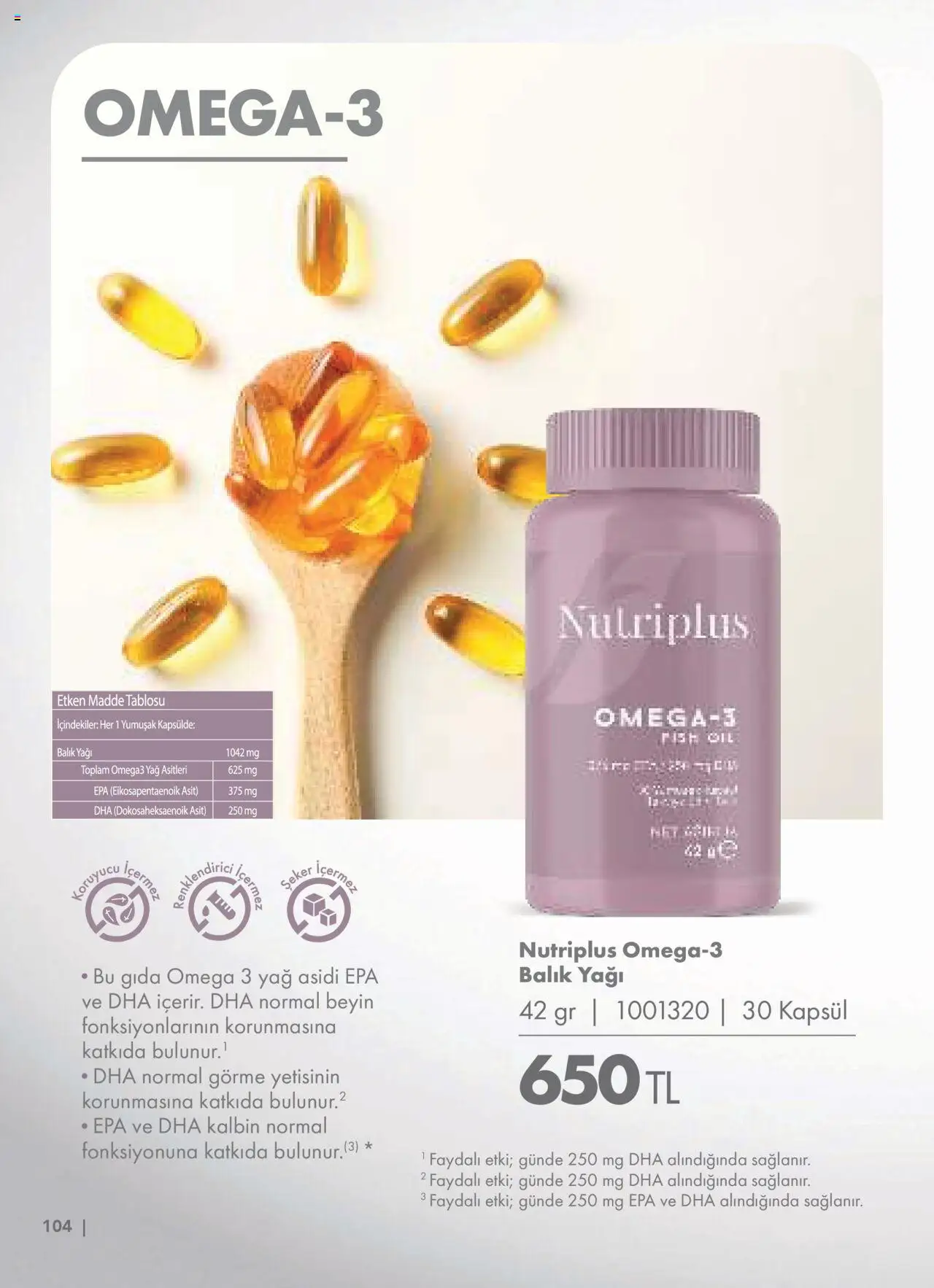 Farmasi Katalog - 01.06.2025 tarihinden itibaren geçerlidir | Sayfa: 104 | Ürünler: Balık, Şeker, Yağ