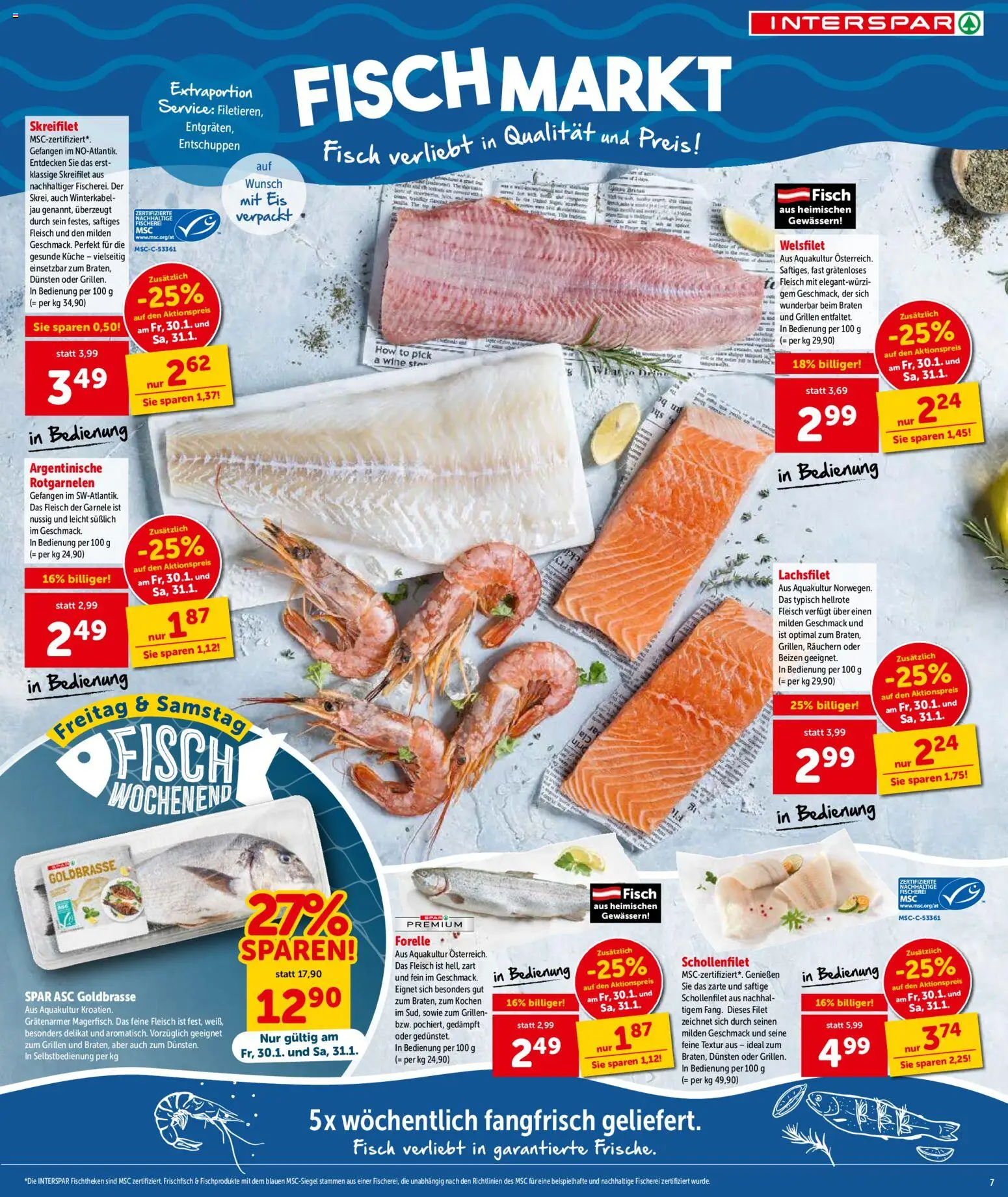 Interspar Gutscheinheft - Wien gültig ab 29.01.2026 | Seite: 8 | Produkte: Eis, Fisch