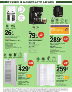 E.Leclerc - Prévisualisation de RÉFRIGÉRATEUR 1 PORTE, Réfrigérateur 1 porte, porte réversible, commande mécanique, poignée intégrée à la porte. valide à partir de 24.03.2026 | Page: 10