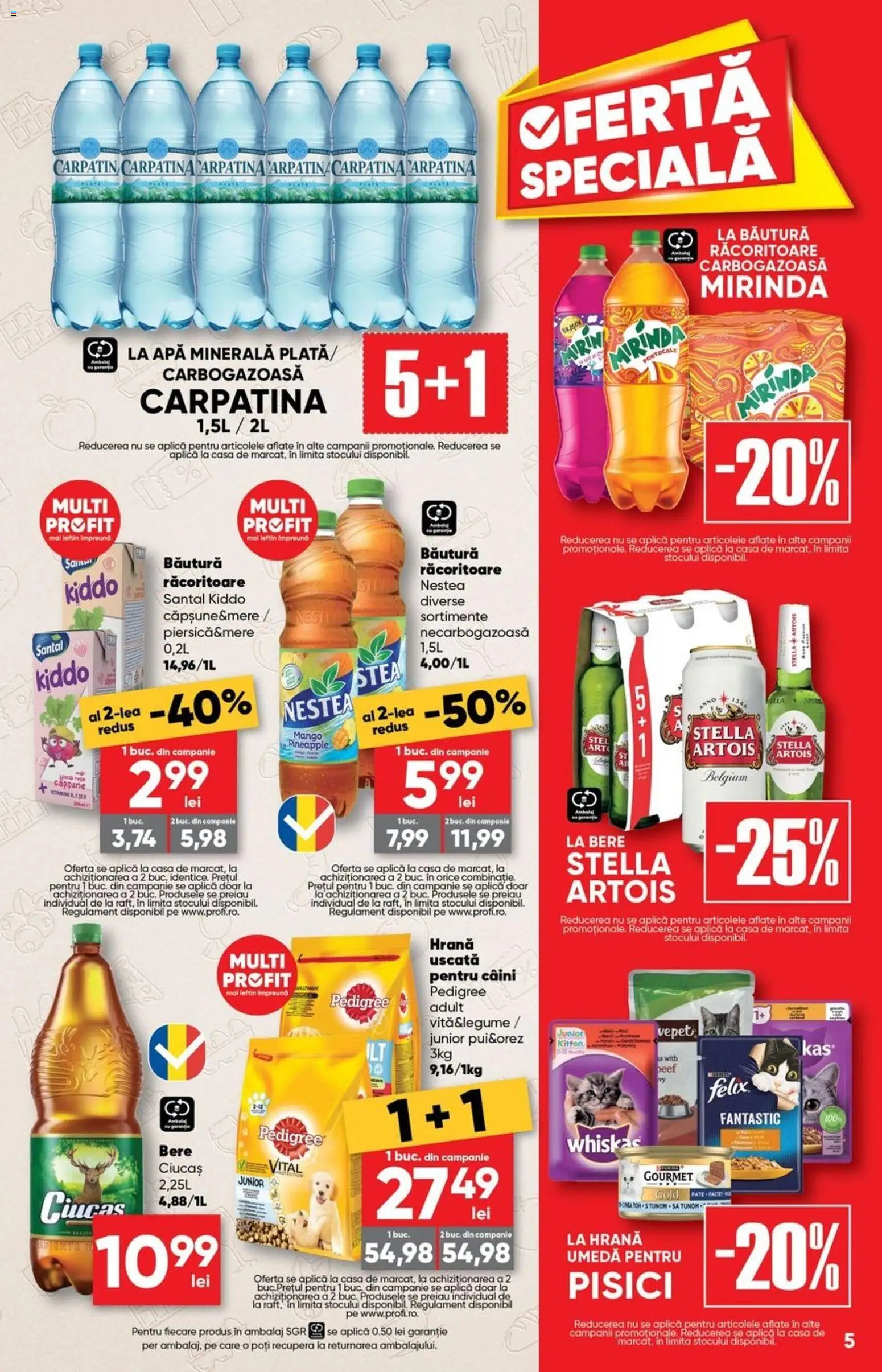 Noul catalog Profi – valabil de la 15.04.2026 | Pagină: 5 | Produse: Yazı tahtası kalemi, Portocale, Apă, Mango