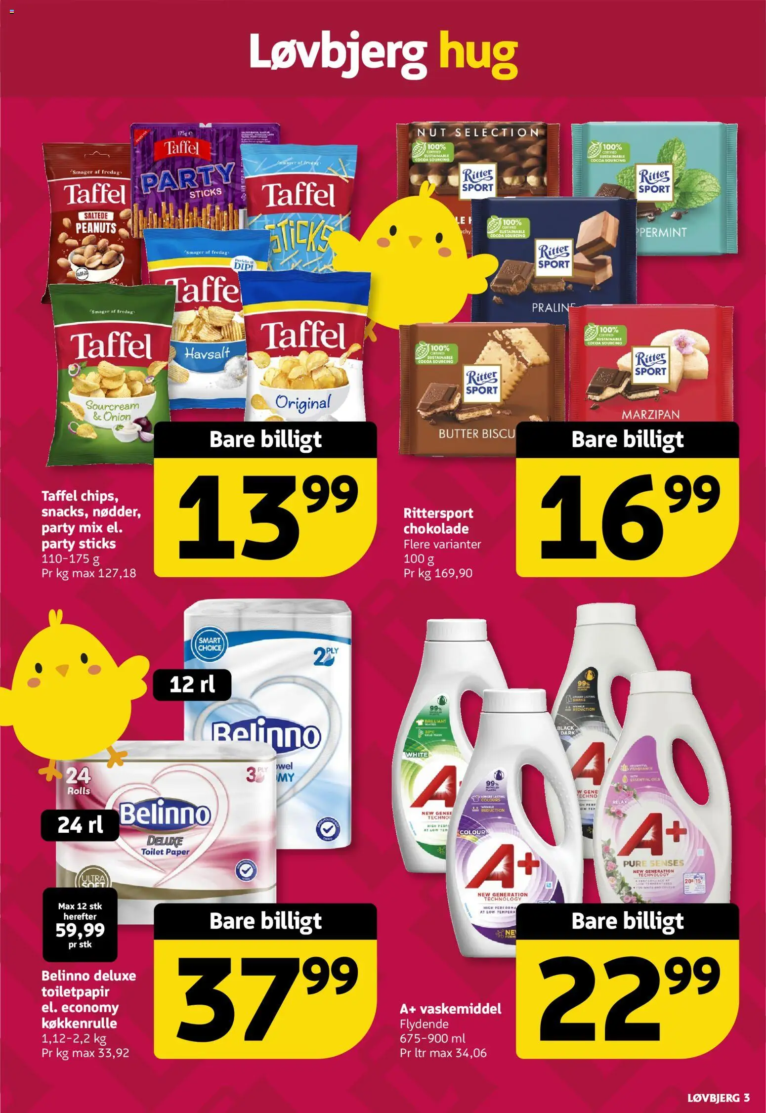 Løvbjerg tilbudsavis – gyldig fra 20.03.2026 | Side: 3 | Produkter: Chokolade, Peanuts, Toilet