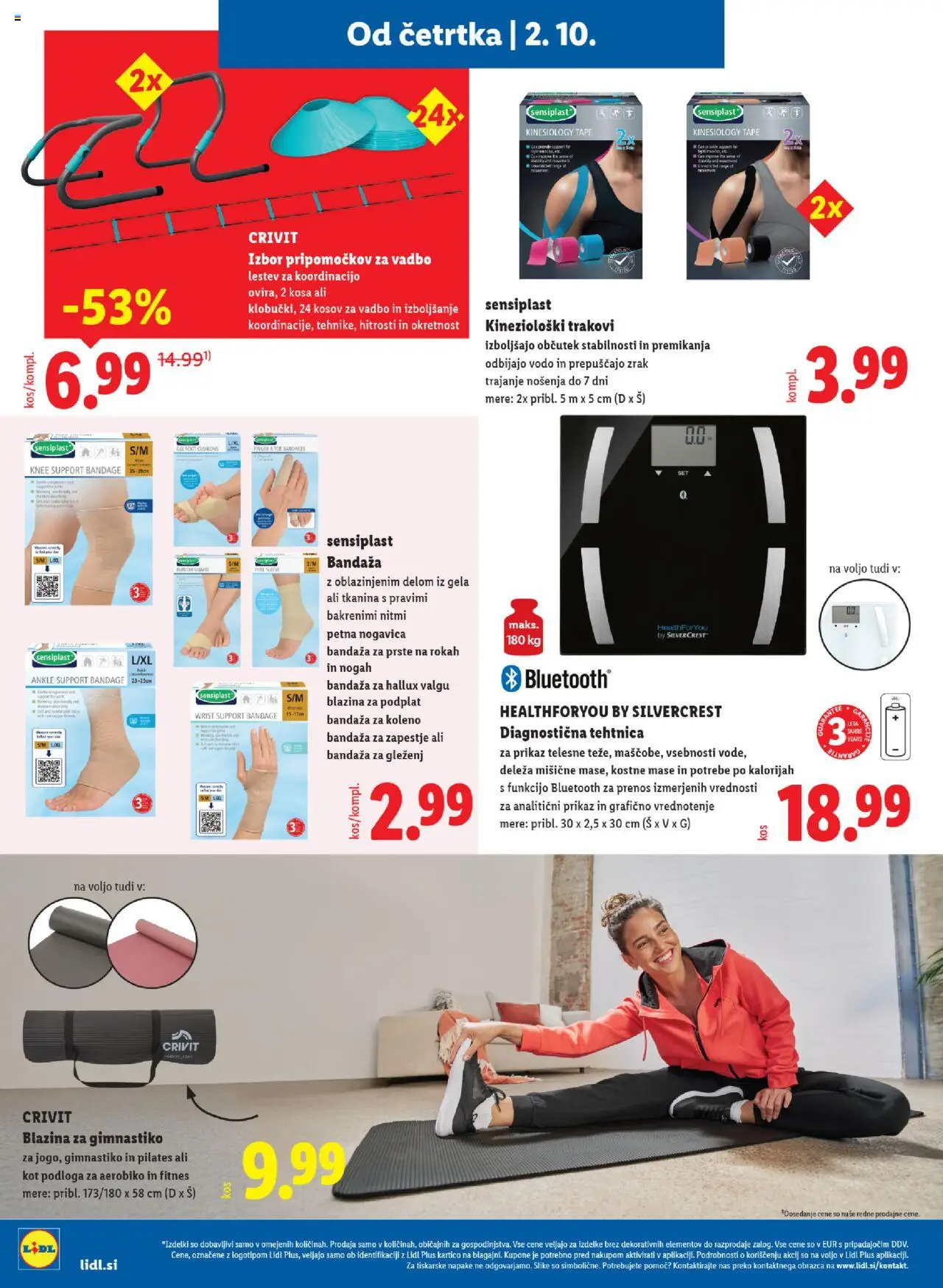 Novi Lidl katalog ponudbe – veljaven od 02.10.2025 | Stran: 36 | Izdelki: Blazina, Podloga, Tehtnica