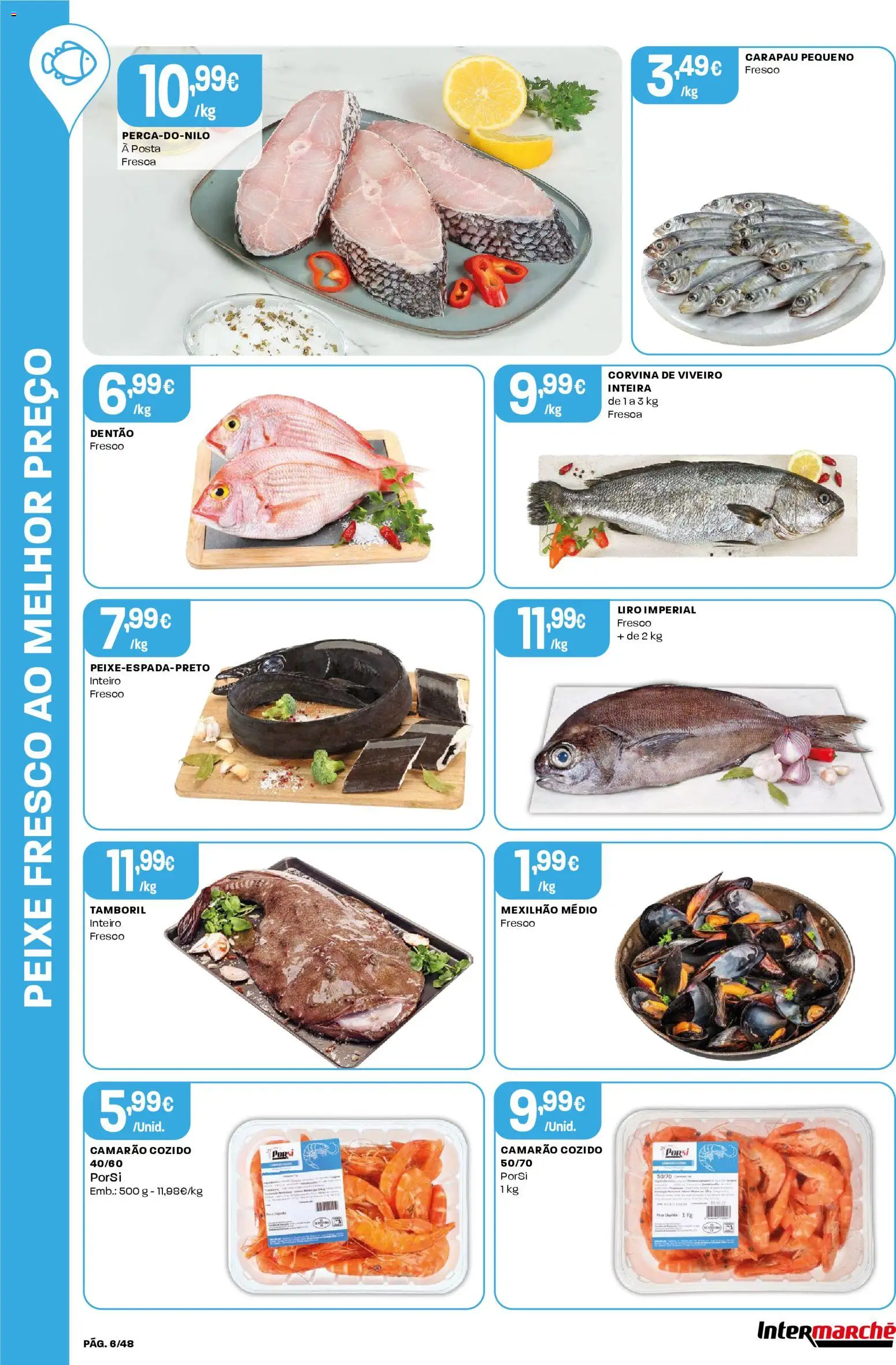 Intermarché - Black Friday │ válido de 27.11.2025 | Página: 6 | Produtos: Camarão, Tamboril, Peixe