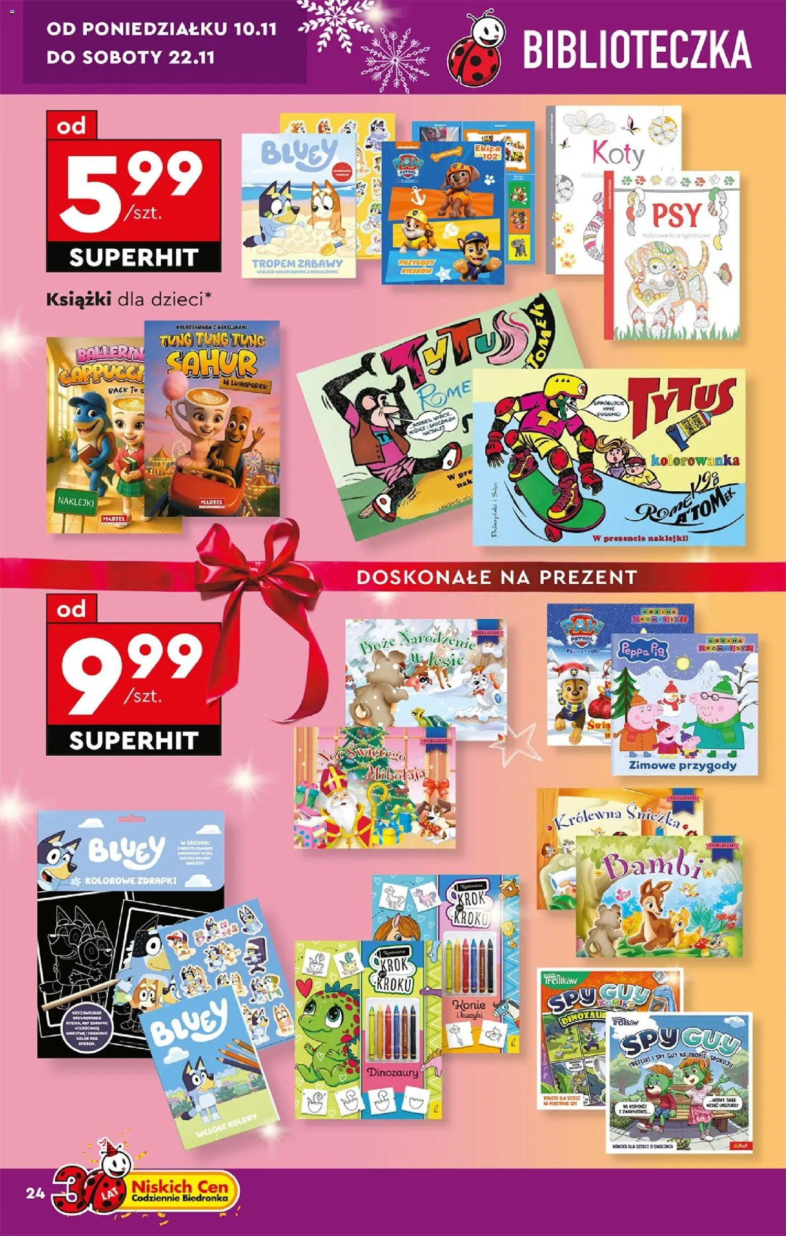 Biedronka gazetka - Hity i inspiracje od 10.11.2025 | Strona: 26 | Produkty: Książki, Naklejki