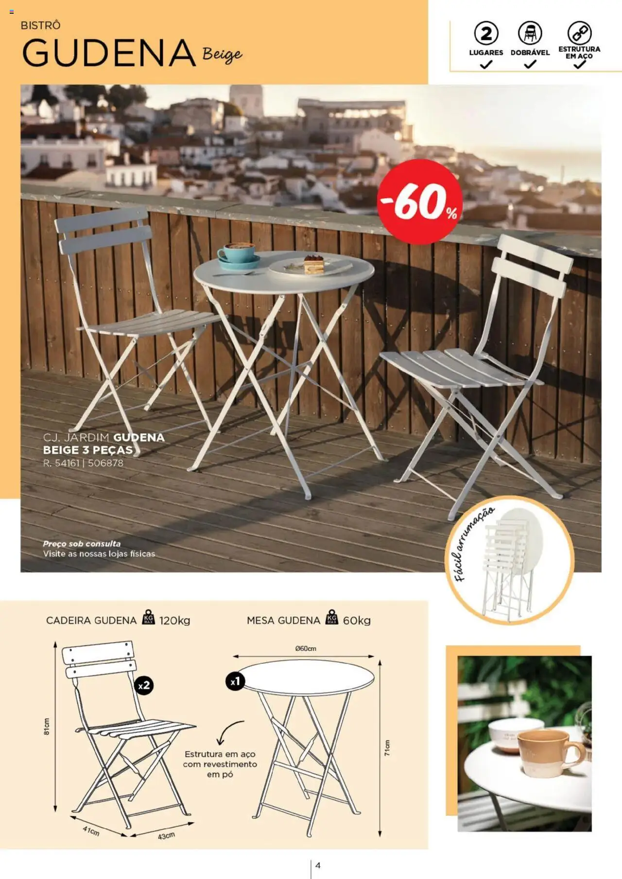 Espaço Casa - Catálogo  Ec Ar Livre  2025 │ válido de 04.03.2025 | Página: 4 | Produtos: Pó, Mesa, Cadeira