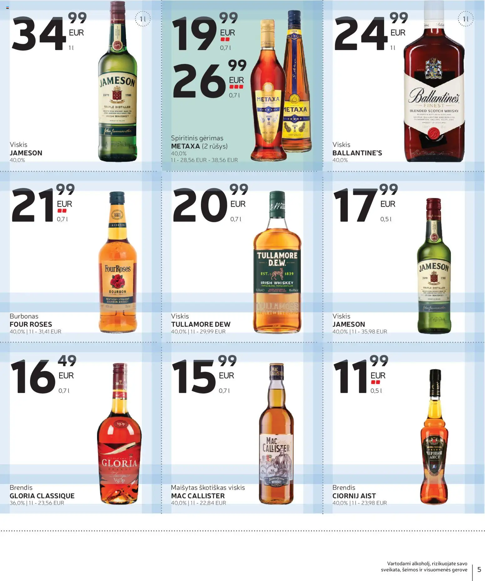 Rimi akcijos nuo 14.04.2026 | Puslapis: 5 | Prekių: Viskis, Burbonas