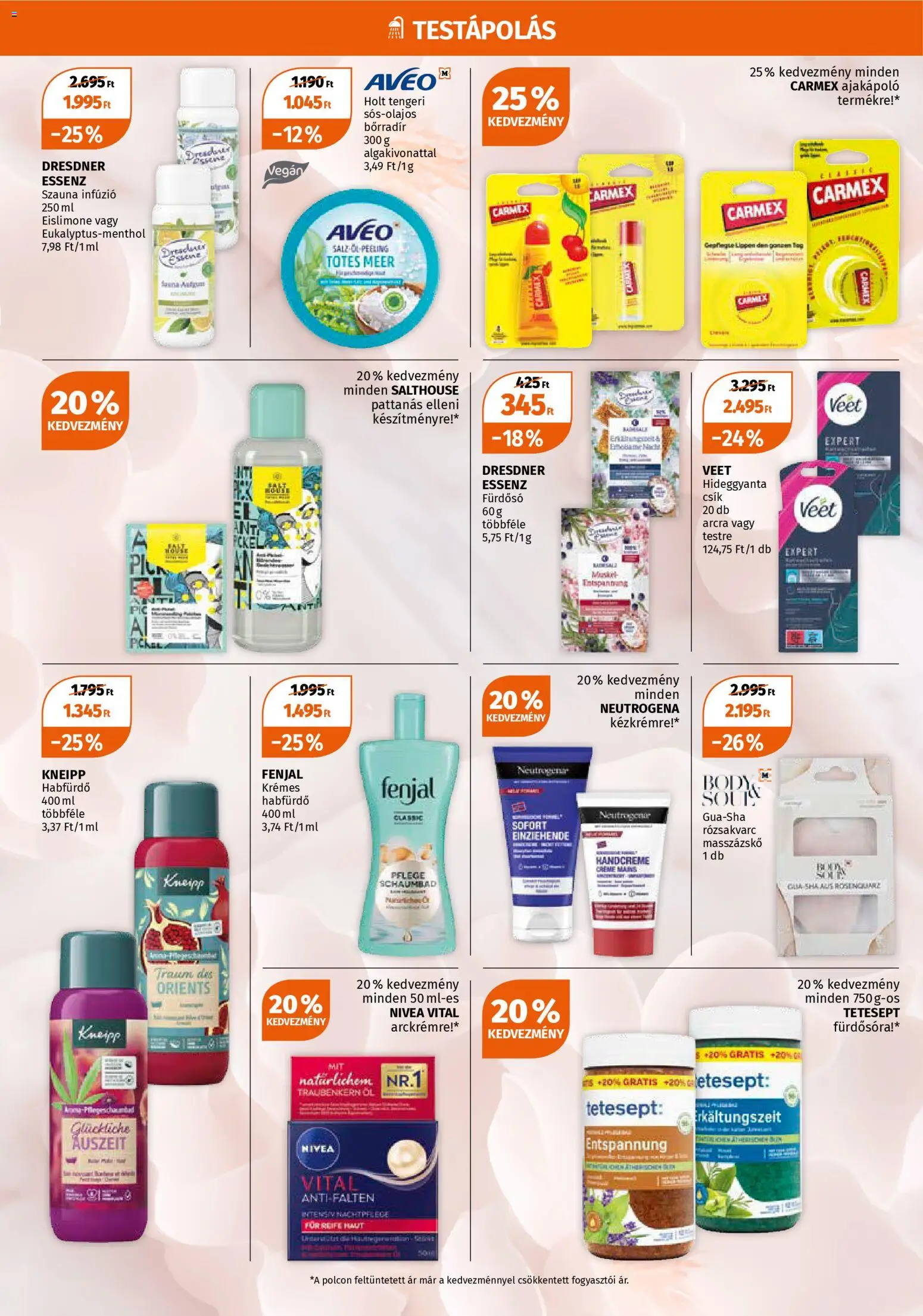 Müller akciós ujság - amely érvényes a következő dátumtól: 05.01.2026 | Oldal: 4 | Termékek: Body, Habfürdő, Fürdősó, Vegán