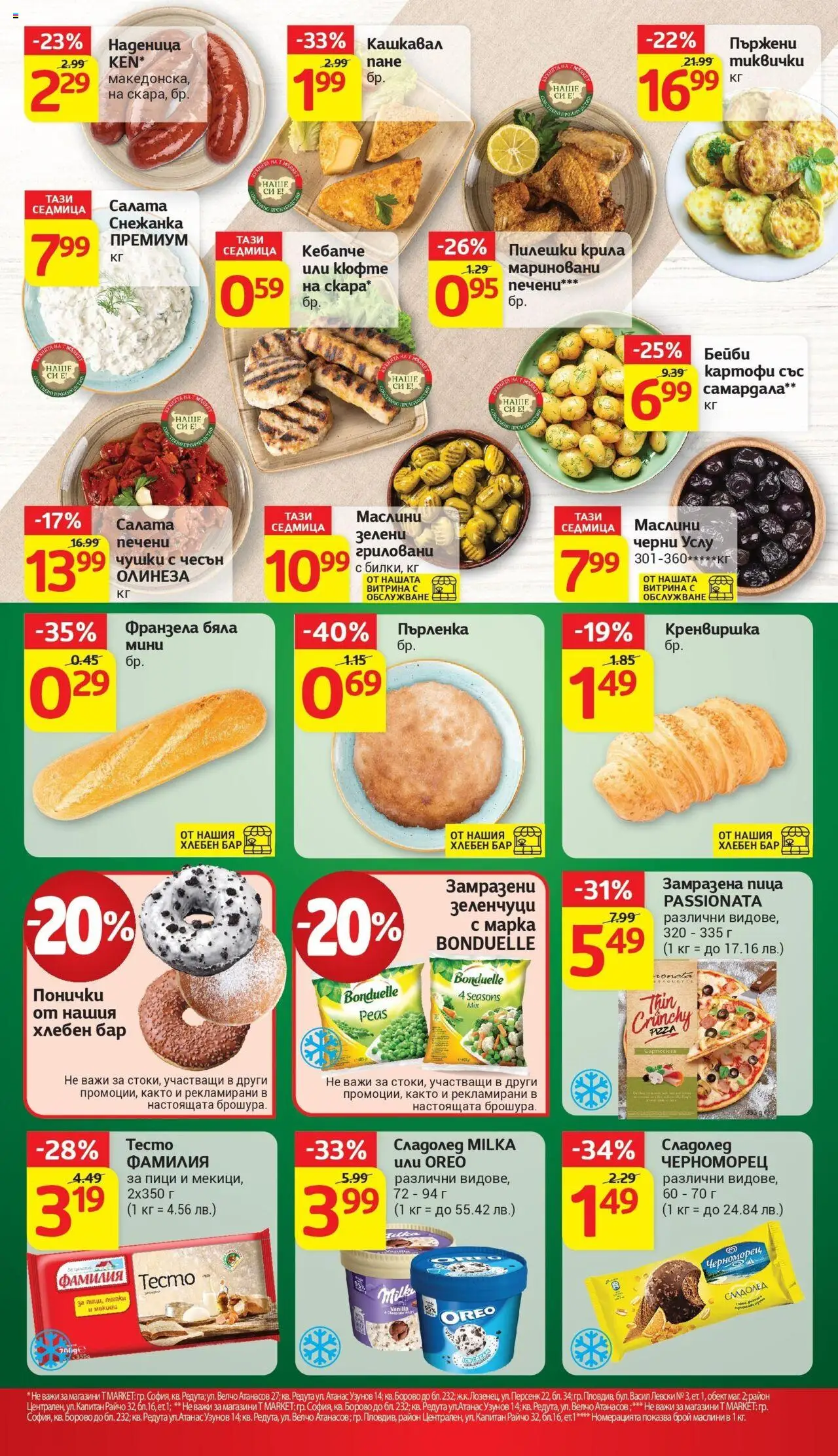  | Страница: 13 | Продукти: Сладолед, Картофи, Тиквички, Пърленка