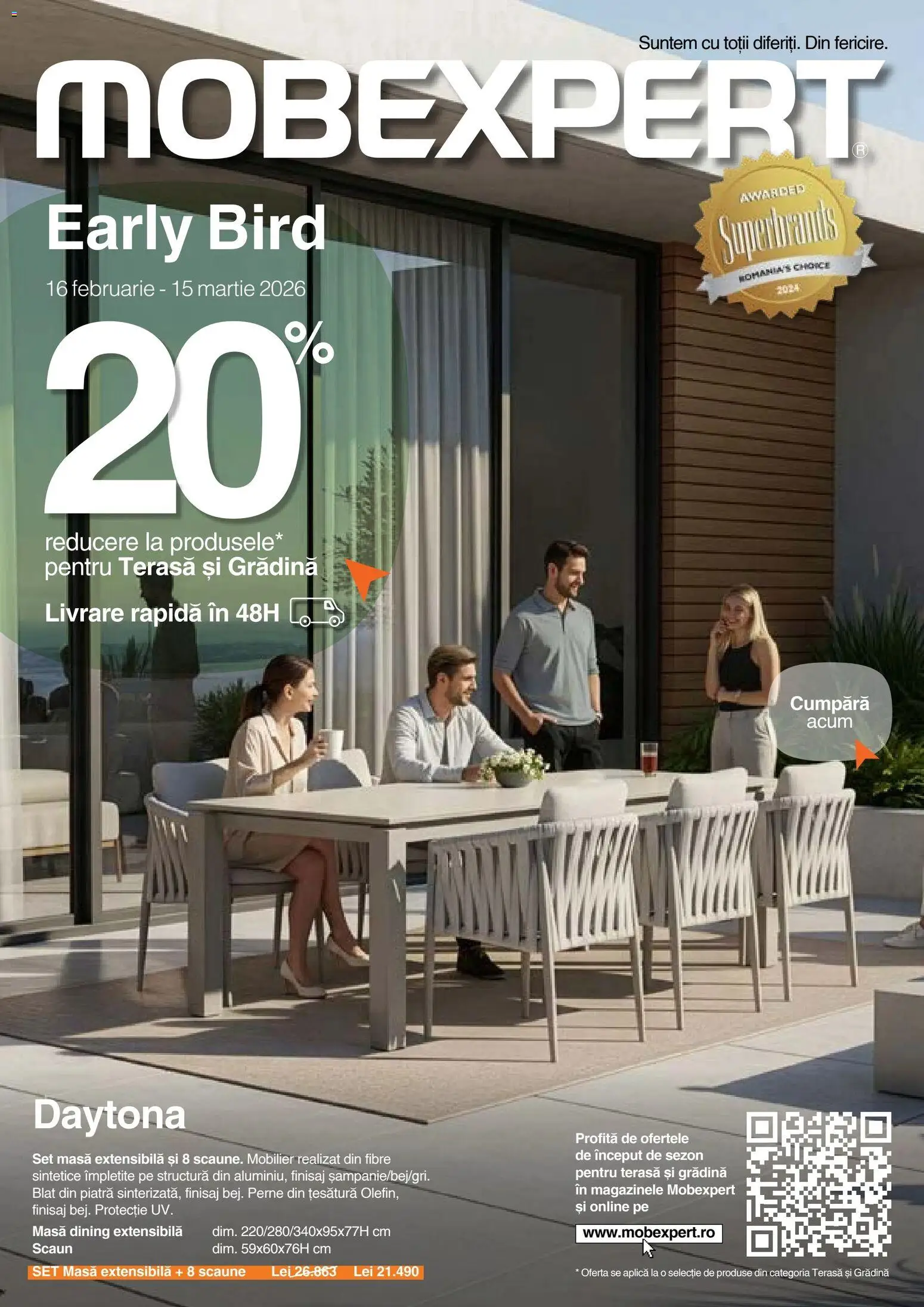 Noul catalog Mobexpert – valabil de la 16.02.2026 | Pagină: 1 | Produse: Masă, Scaun