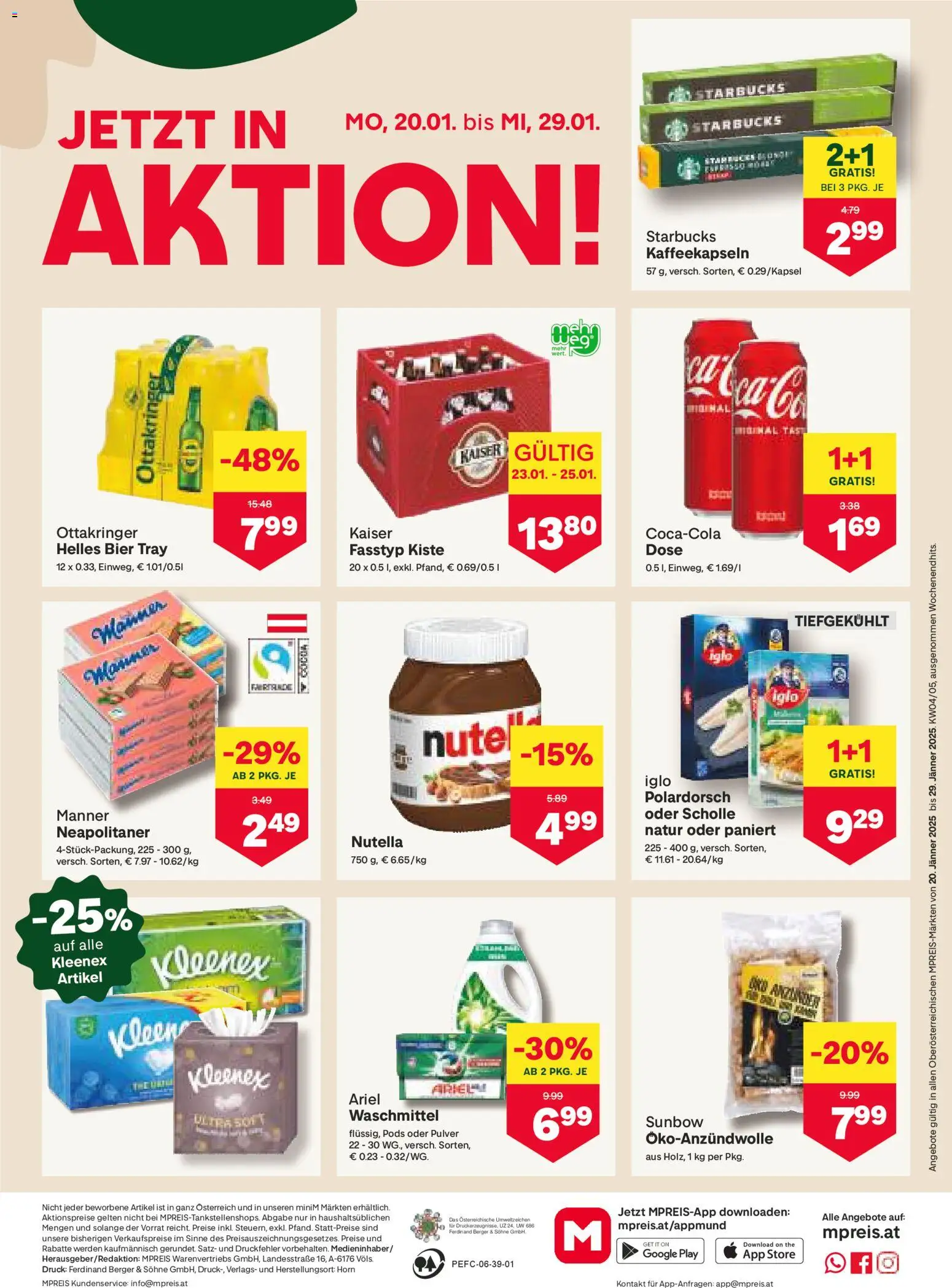 MPREIS Steyr gültig ab 20.01.2026 | Seite: 8 | Produkte: Bier, Waschmittel