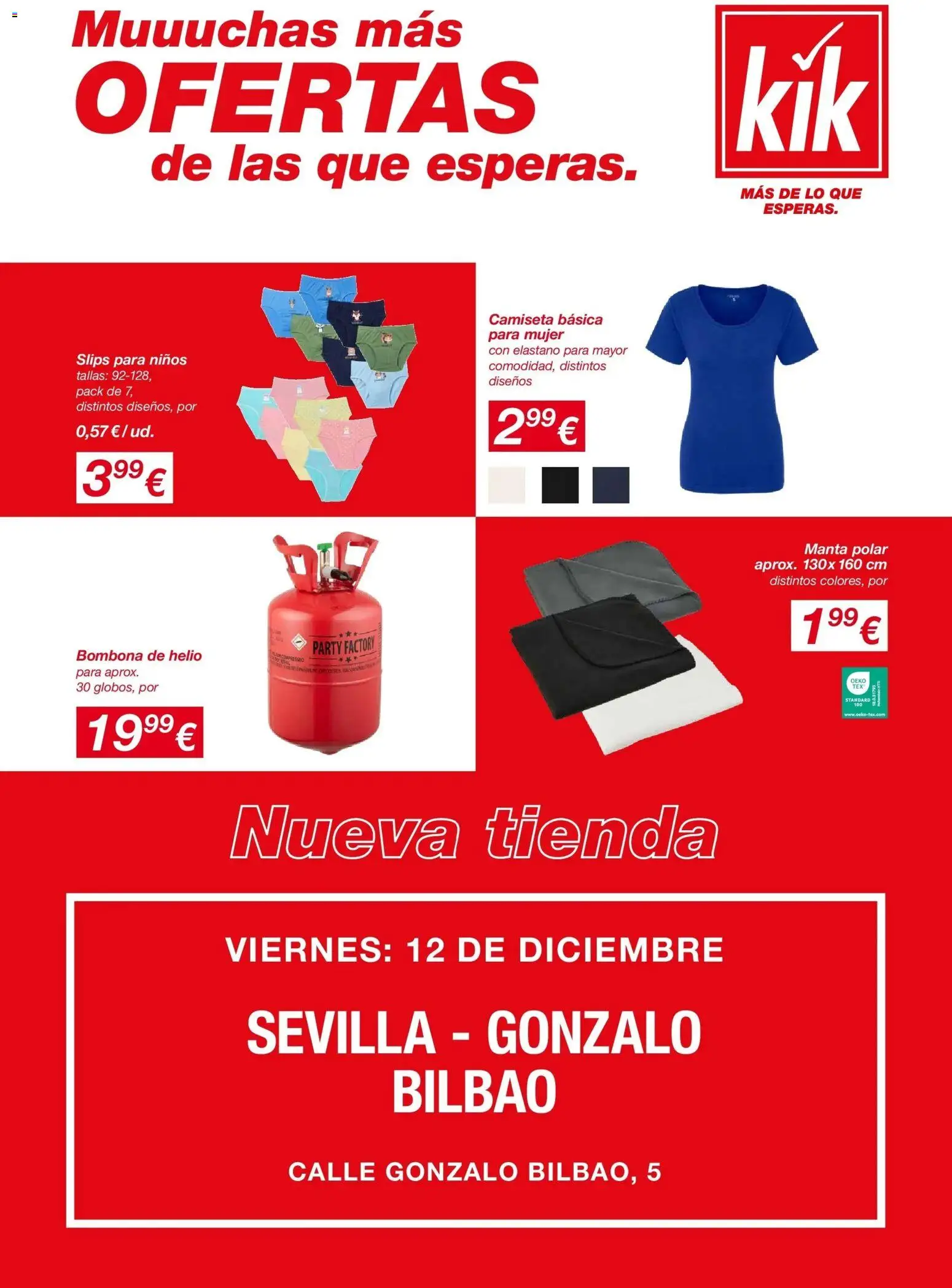 KIK - folleto │ válido desde el 08.12.2025 | Página: 1 | Productos: Manta, Camiseta básica