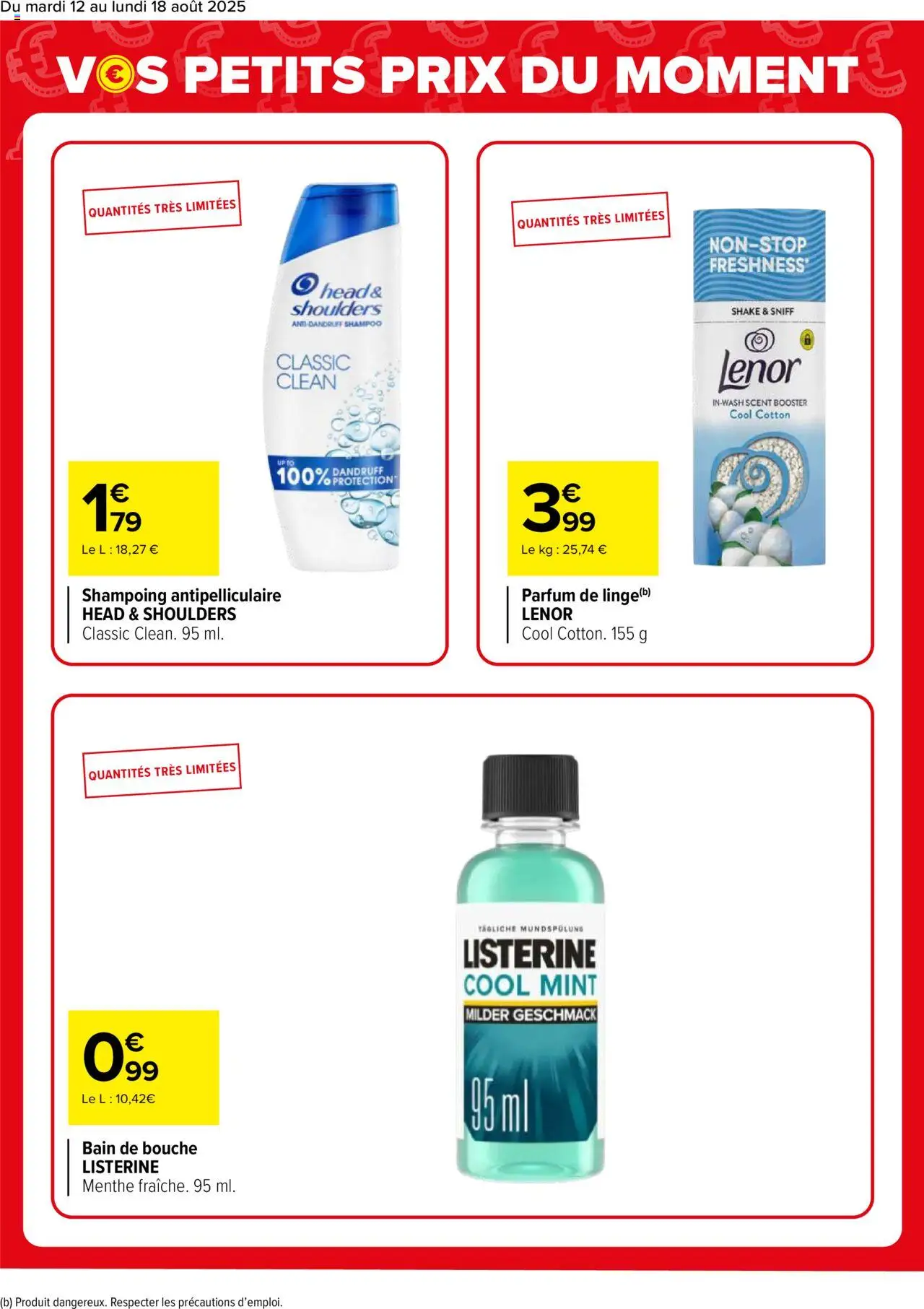  | Page: 2 | Produits: Lenor, Parfum, Shampoing, Bain de bouche