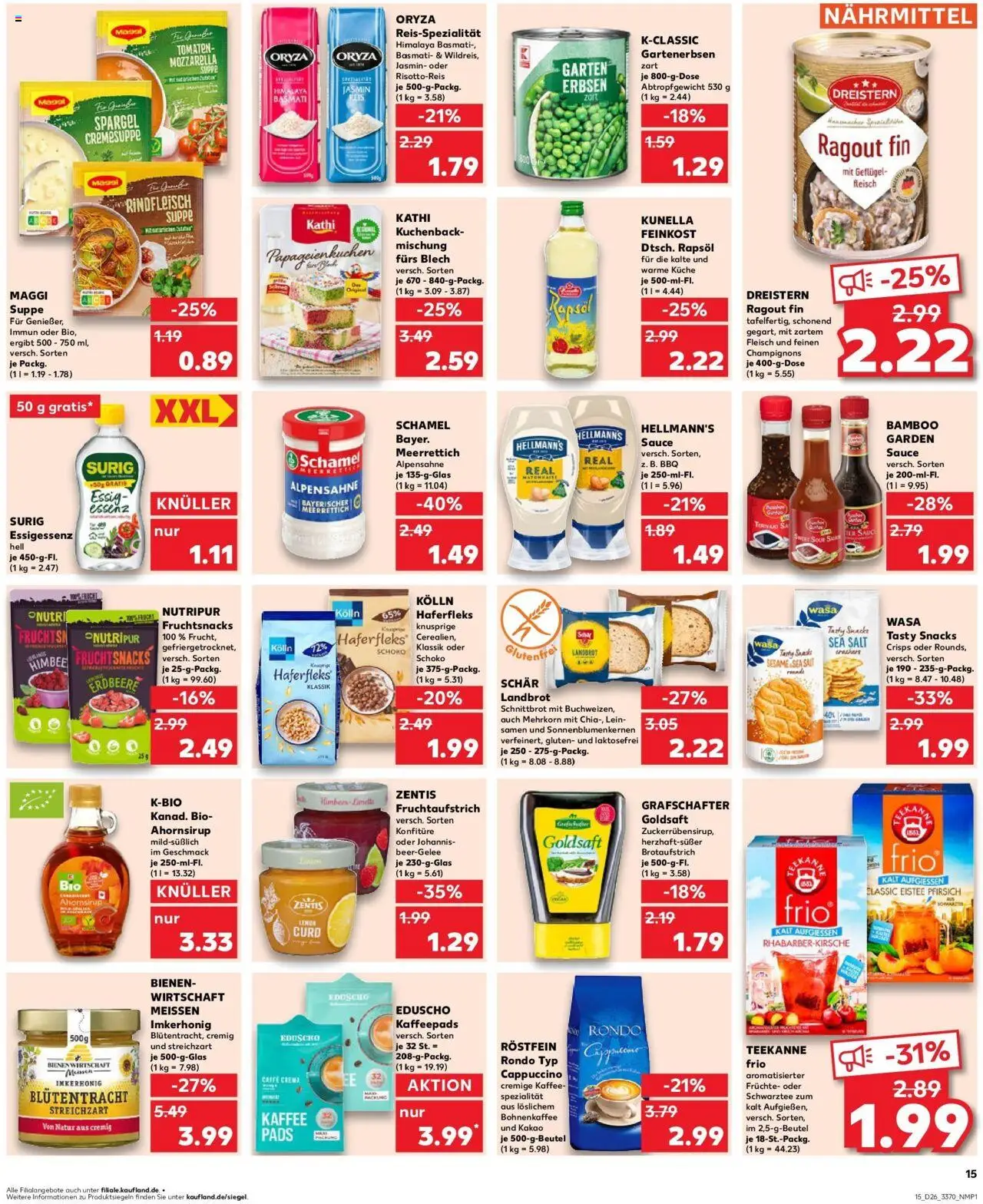 Kaufland prospekt Eisenach	 - gültig ab dem 29.06.2025 | Seite: 26 | Produkte: Kaffee, Rapsöl, Mozzarella, Eduscho