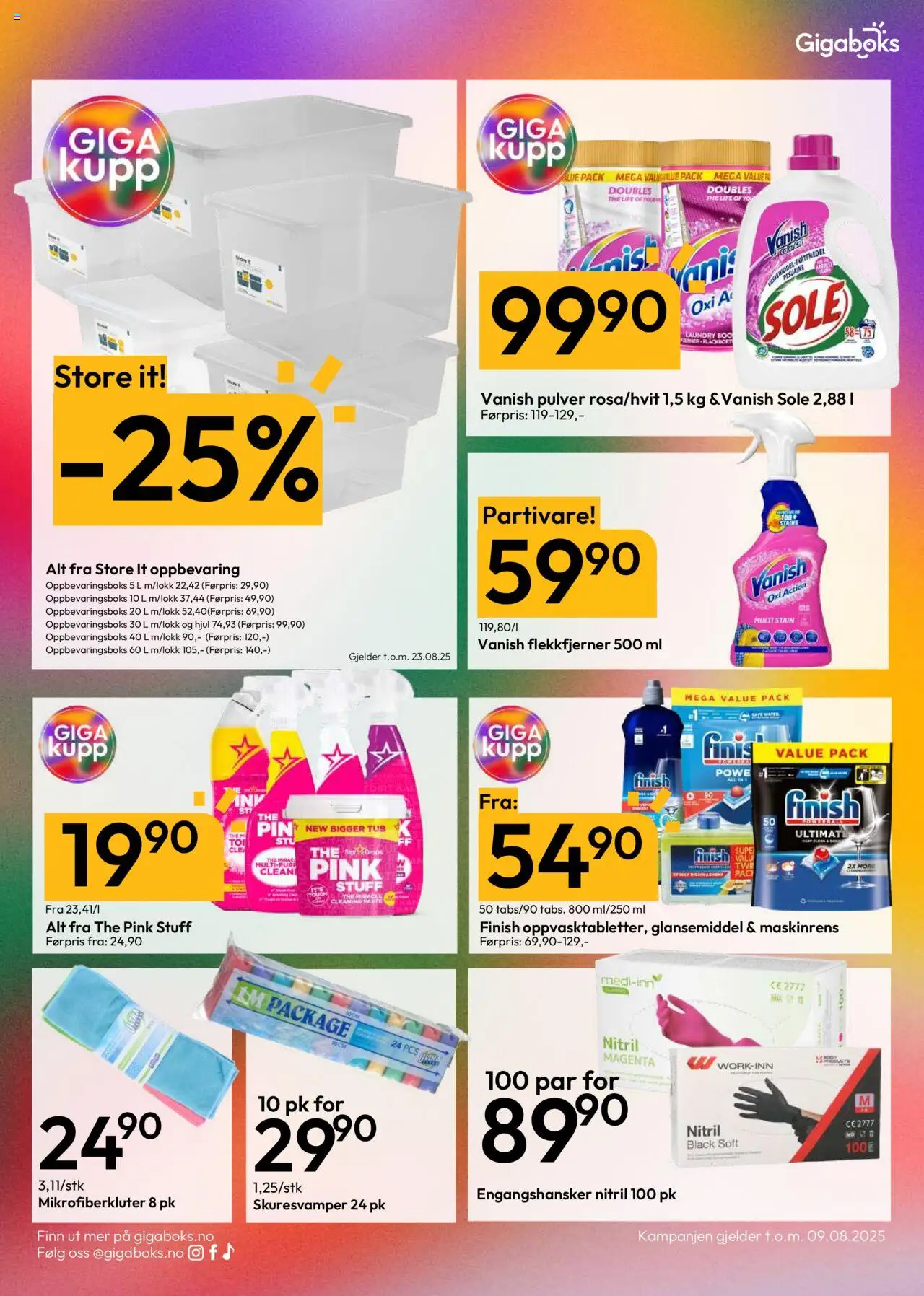  | Side: 5 | Produkter: Flekkfjerner, Двері міжкімнатні, Oppbevaringsboks, Пончики