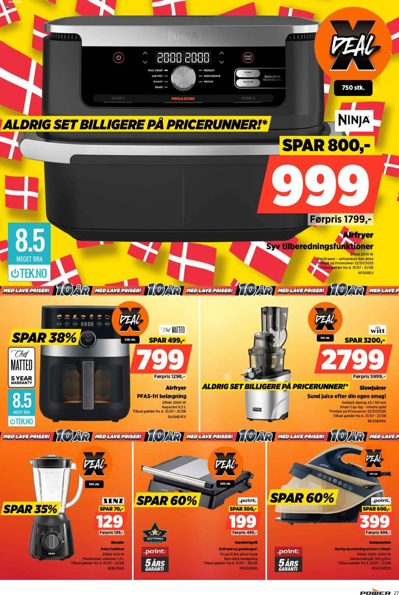 Power Tilbudsavis gyldig fra 31.07.2025 | Side: 27 | Produkter: Brød, Juice, Grill