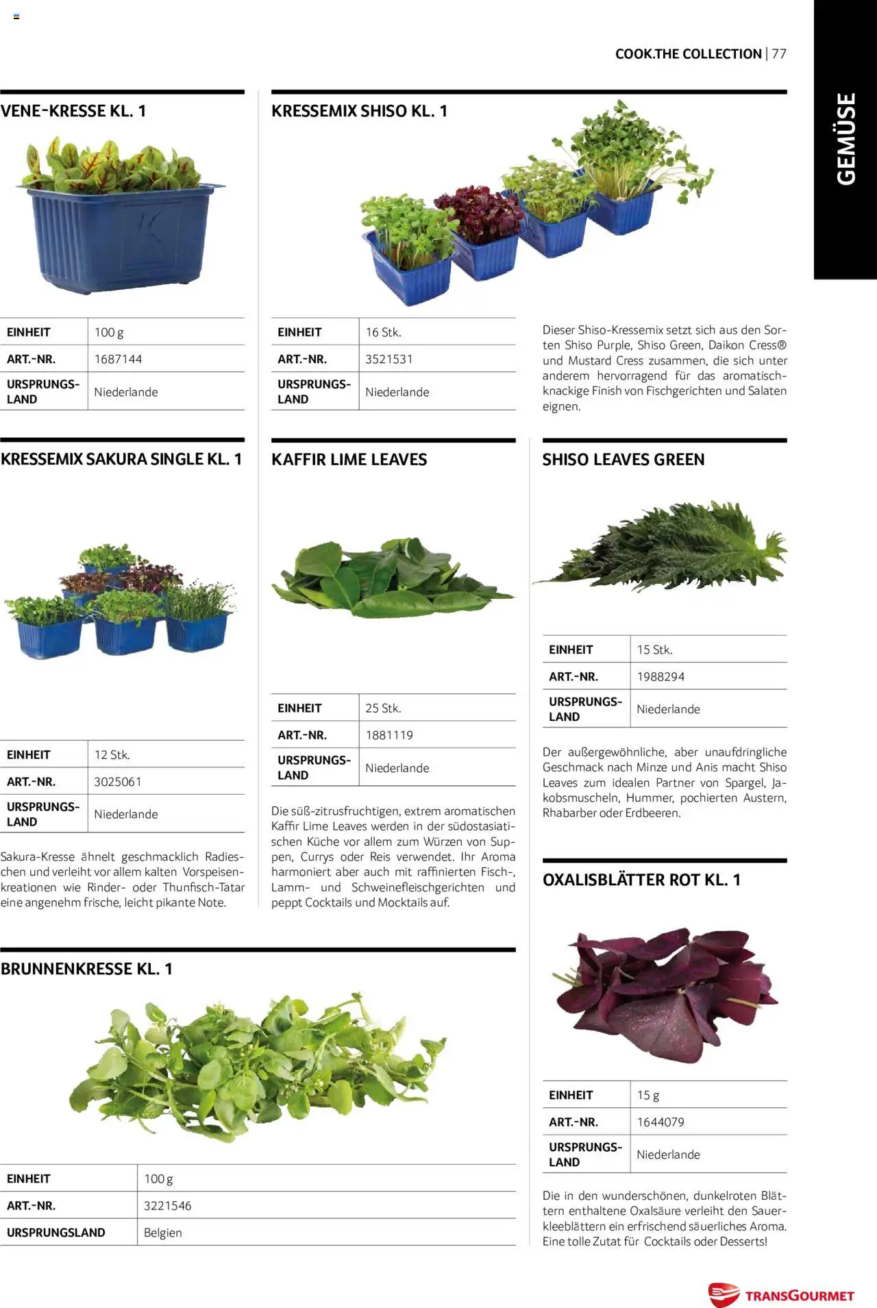 Transgourmet Cook Look-Book gültig ab 01.09.2023 | Seite: 77 | Produkte: Gemüse, Reis, Fisch