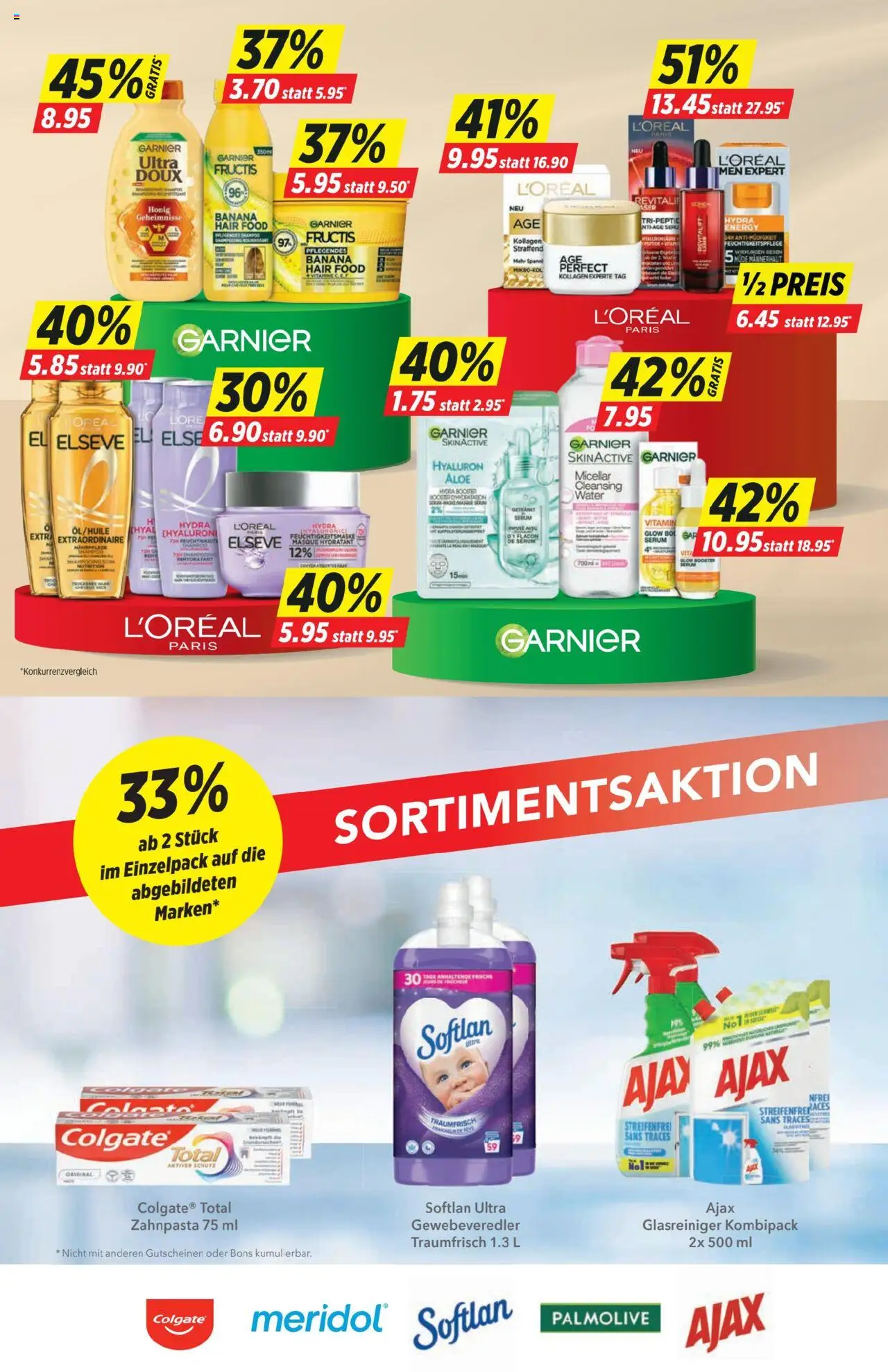 Denner Aktionen – gültig ab 16.09.2025 | Seite: 22 | Produkte: Serum, Shampoo, Zahnpasta, Feuchtigkeitsmaske