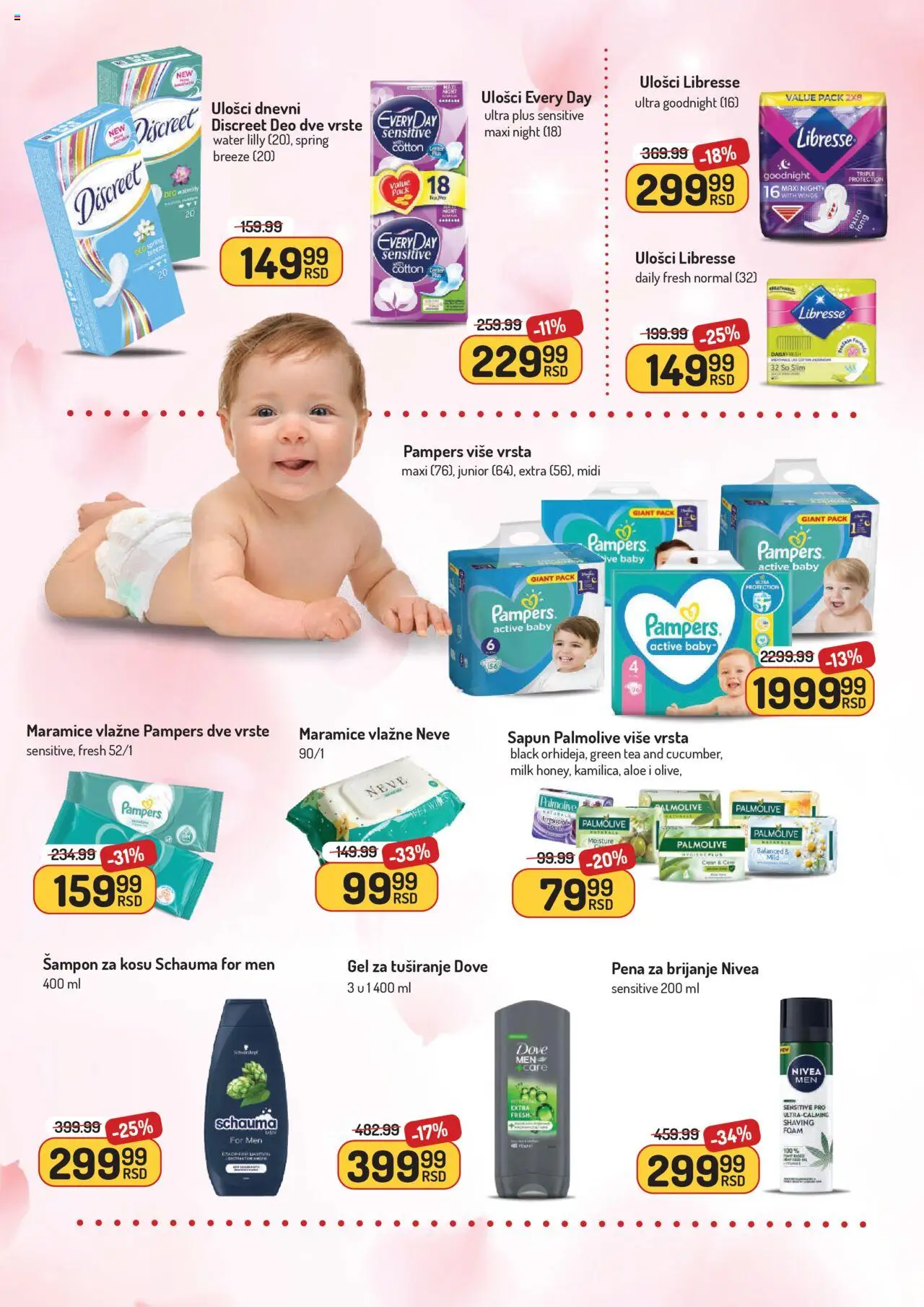 Aman katalog - važi od 29.09.2025 | Strana: 27 | Proizvode: Pampers, Sapun, Gel za tuširanje, Dove