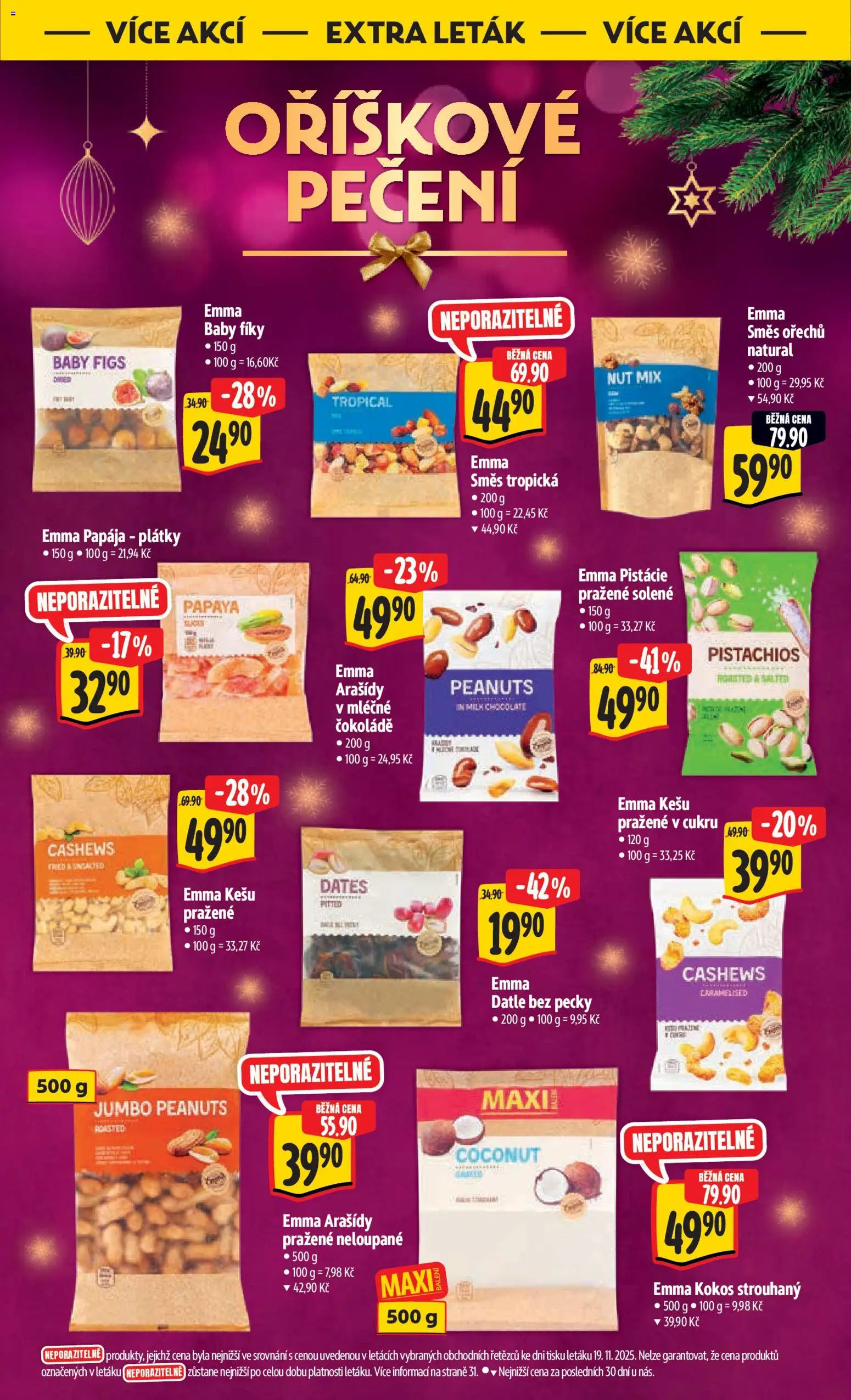 Albert leták - Hypermarket od 26.11.2025 | Strana: 47 | Produkty: Kešu, Pistácie, Arašídy, Milk chocolate