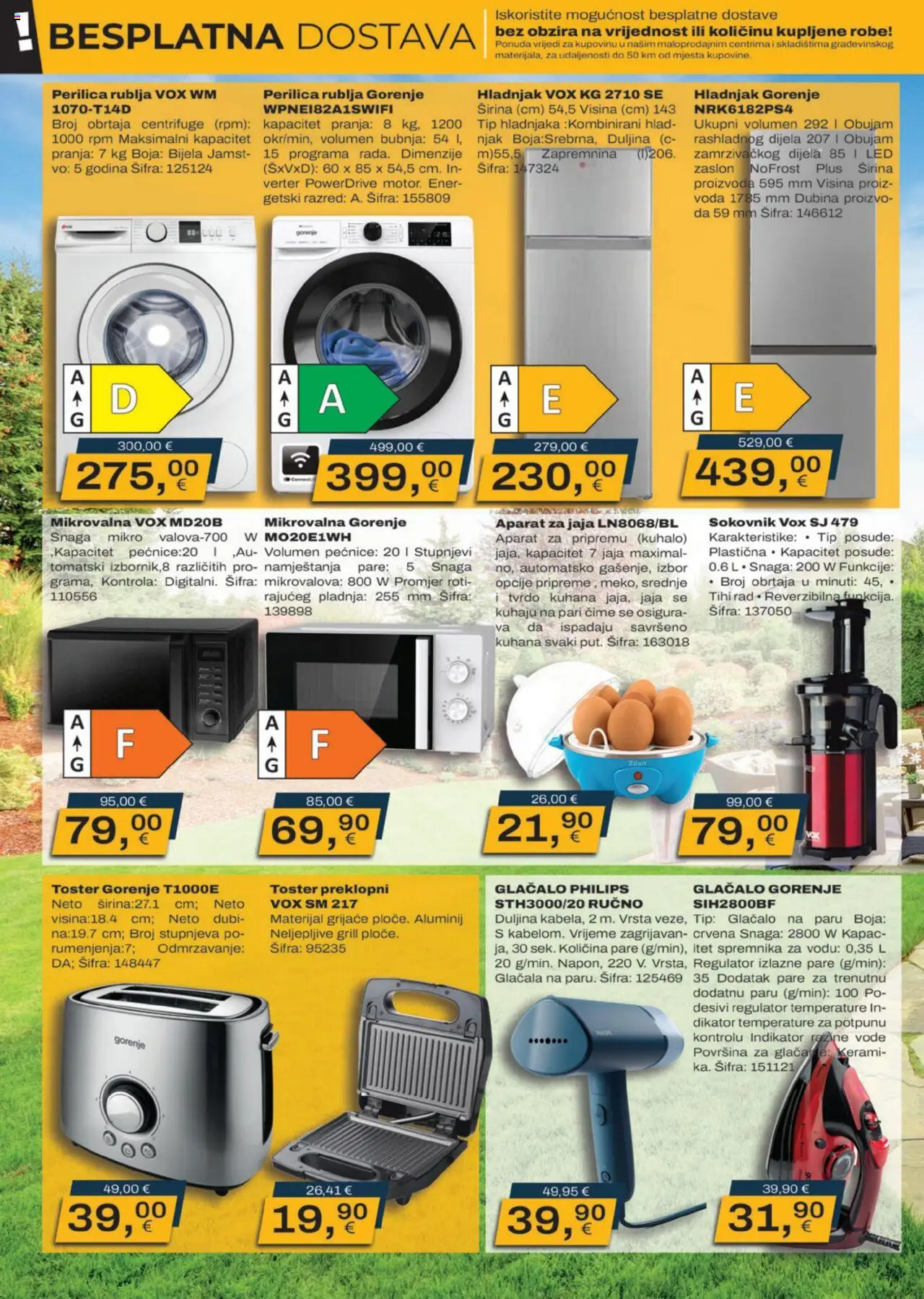Vinkoprom katalog | vrijedi od 04.08.2025 | Stranica: 2 | Proizvodi: Toster, Perilica rublja, Voda, Hladnjak