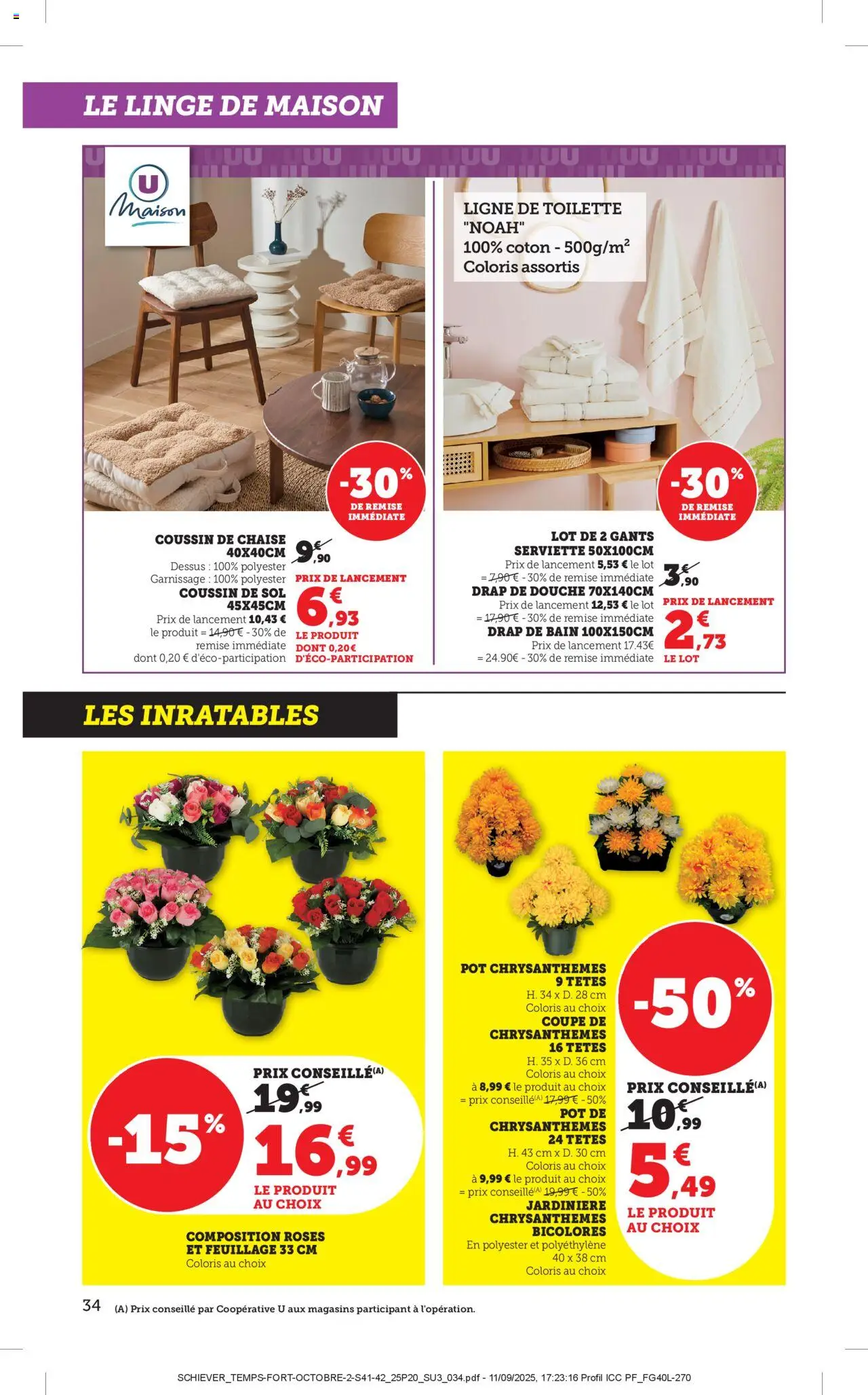{H1} | Page: 34 | Produits: Coton, Jardinière, Chaise, Gants