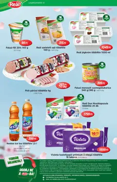 Reál akciós újság - amely érvényes a következő dátumtól: 01.04.2026 | Oldal: 20 | Termékek: Pick, Ice tea, Szeletelt sajt, Párizsi