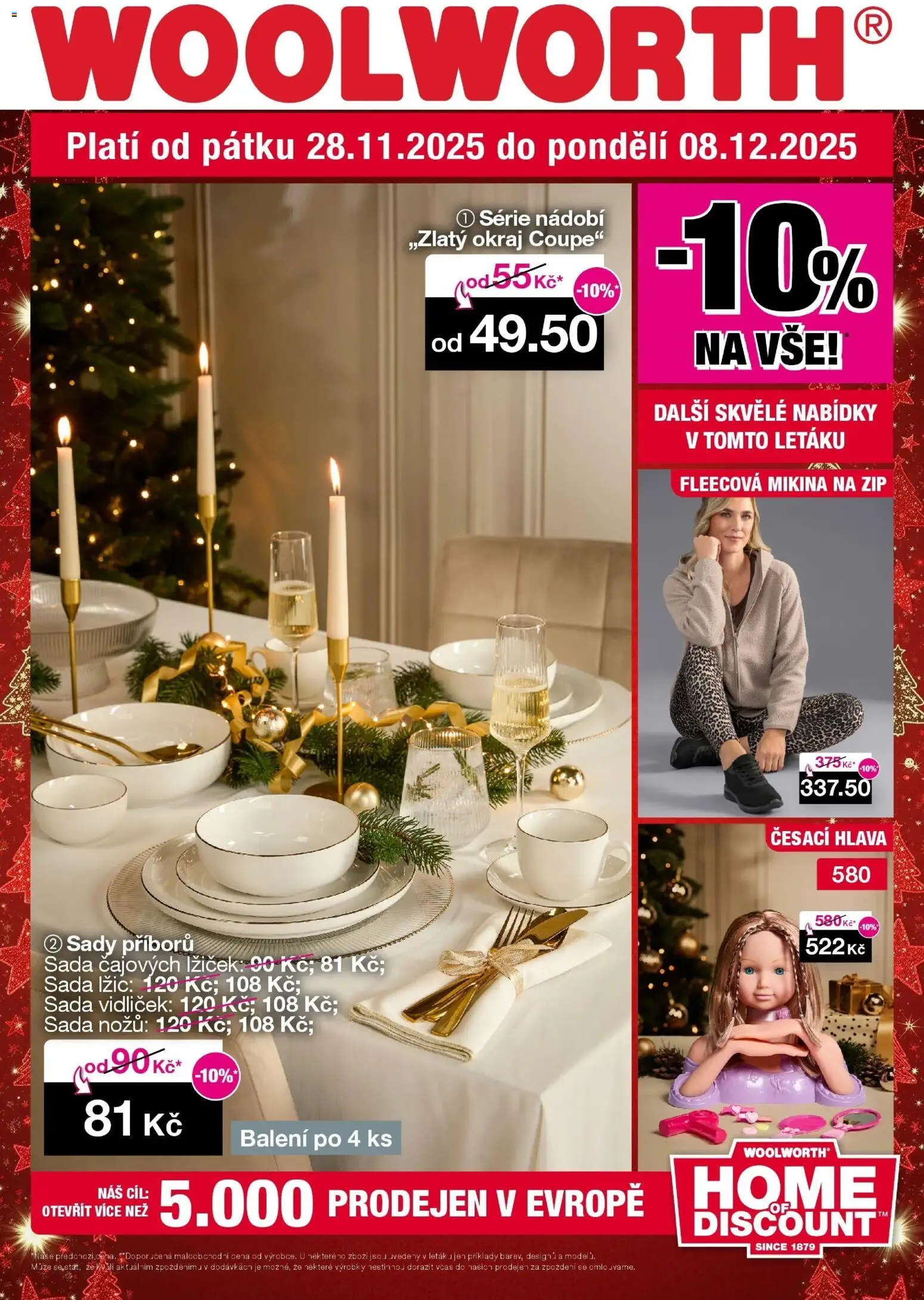 Woolworth leták od 28.11.2025 | Strana: 1 | Produkty: Česací hlava, Mikina, Nádobí